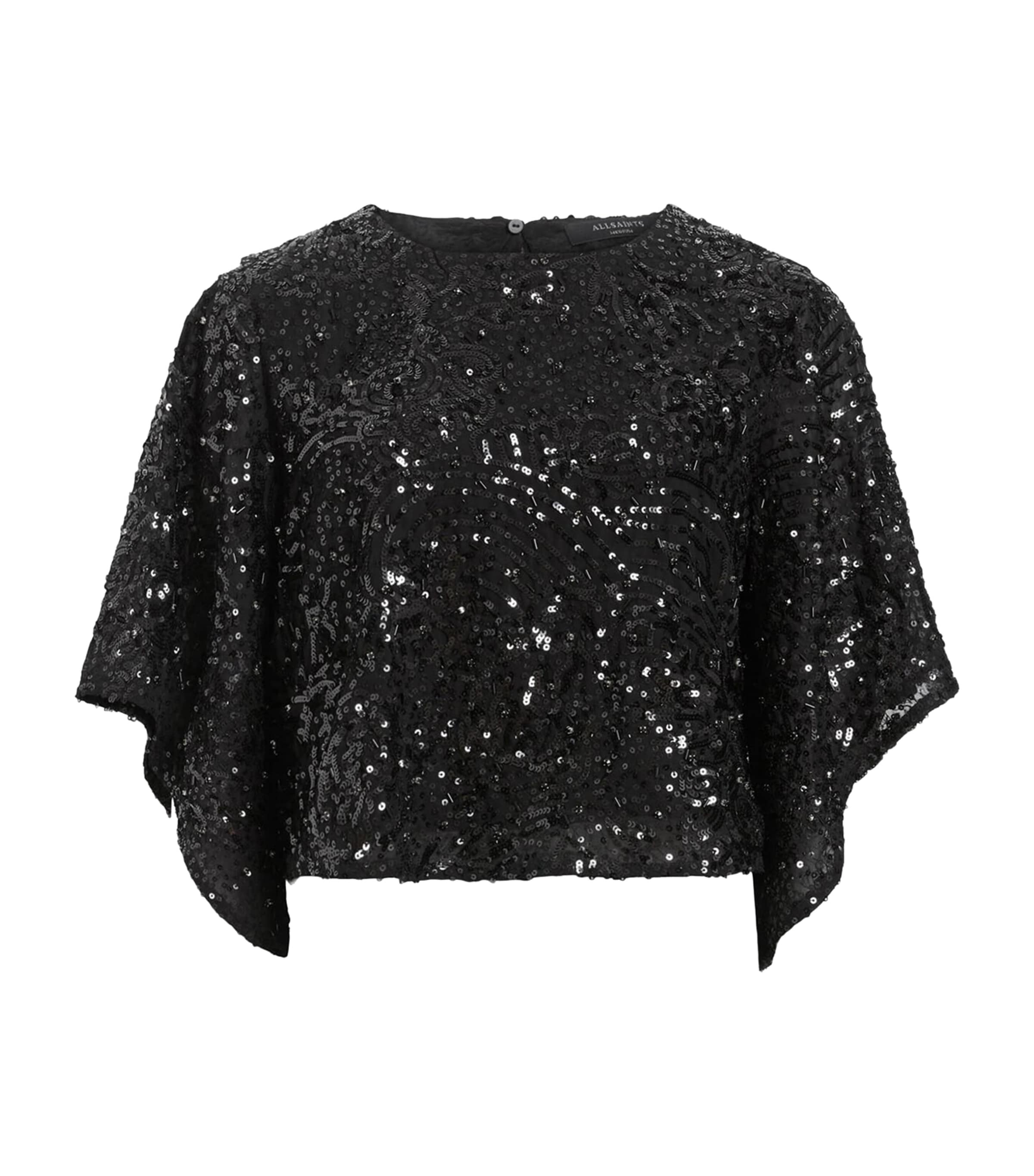 Allsaints Embellished Ivy Top In Black