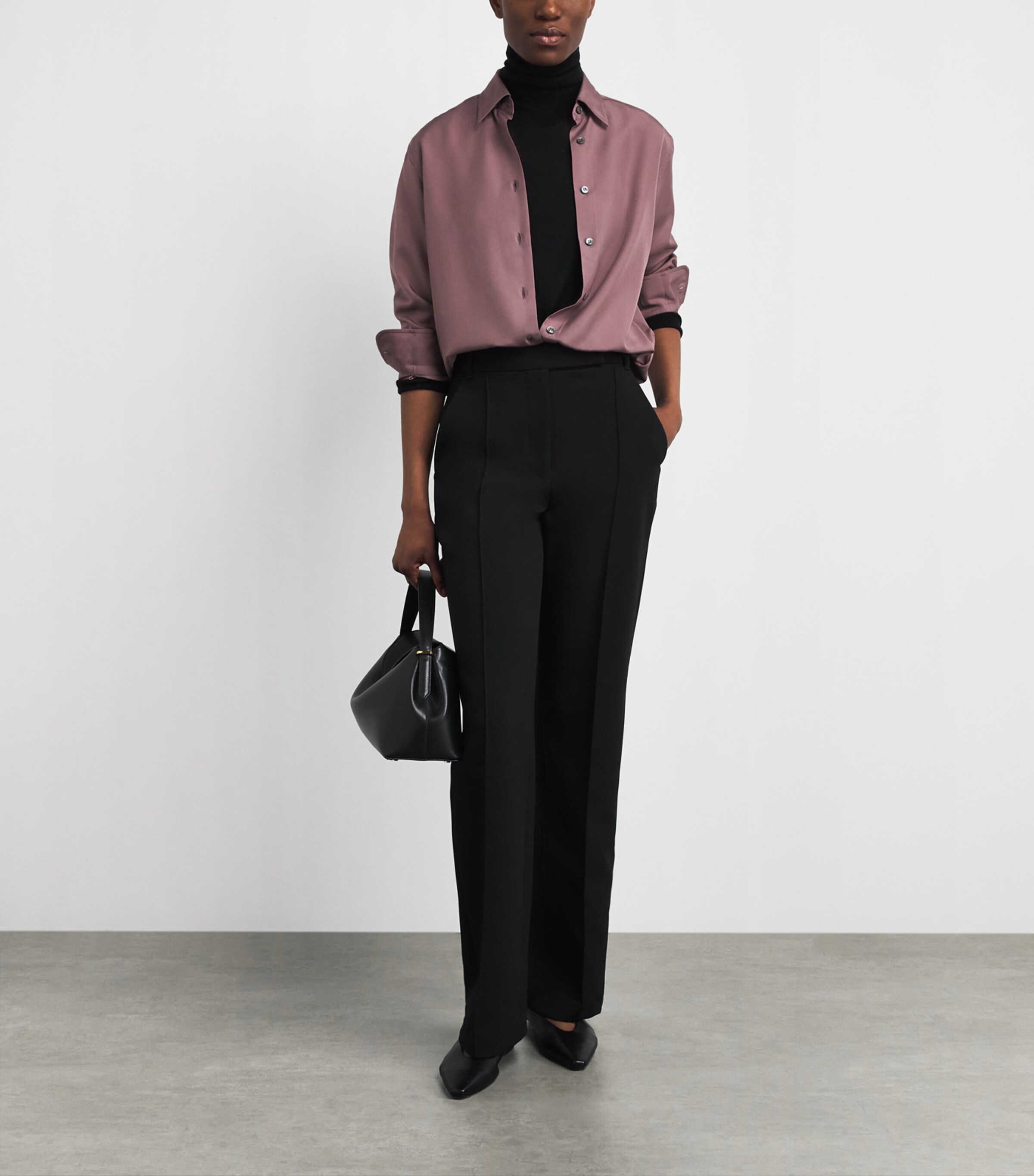 Brioni Womens Silk Button-Up Shirt Image 2