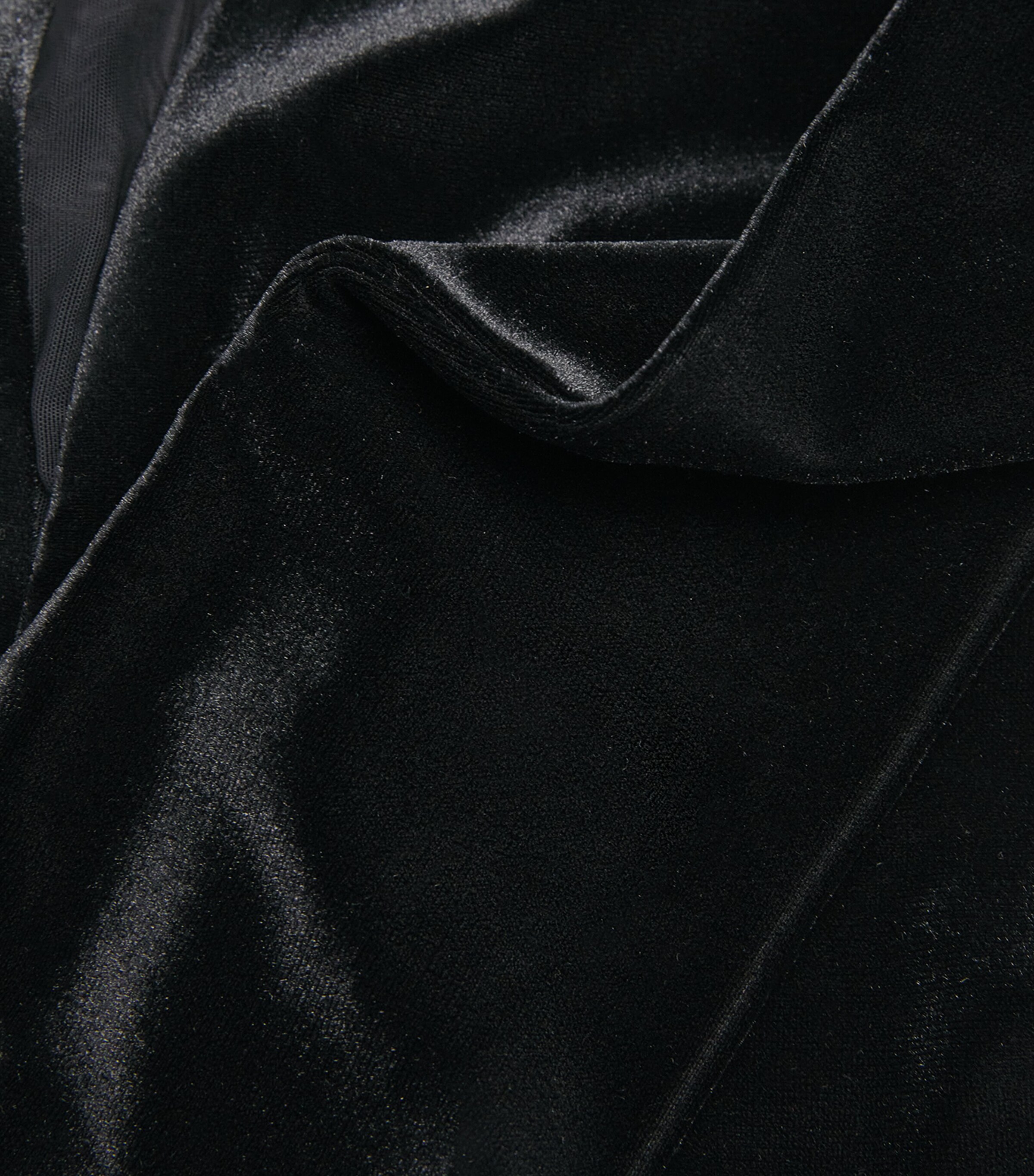 Velvet-Detail Rush Thong Bodysuit BLACK Image 5