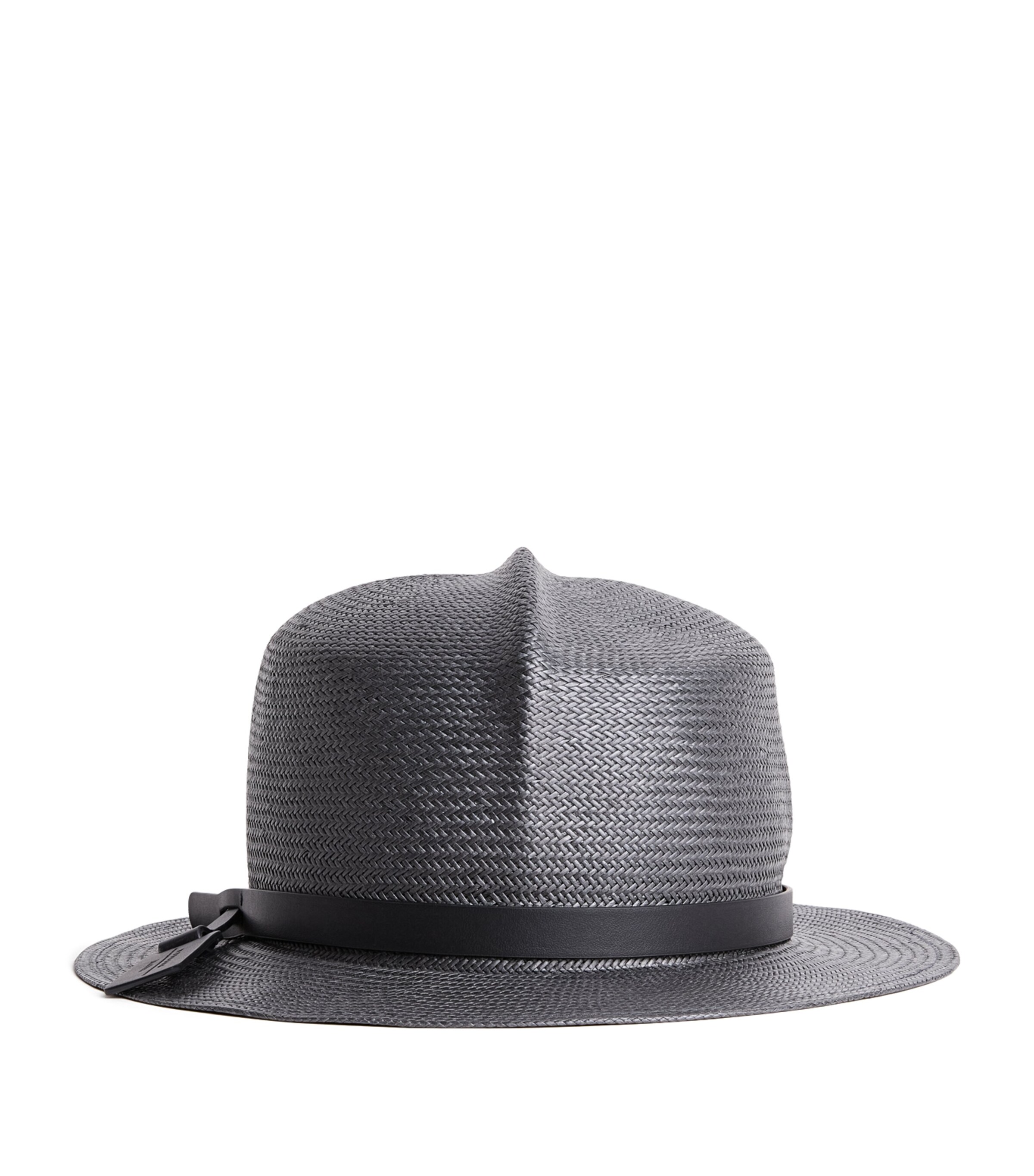 Weekend Max Mara Leather-Band Fedora Hat Black Image 1