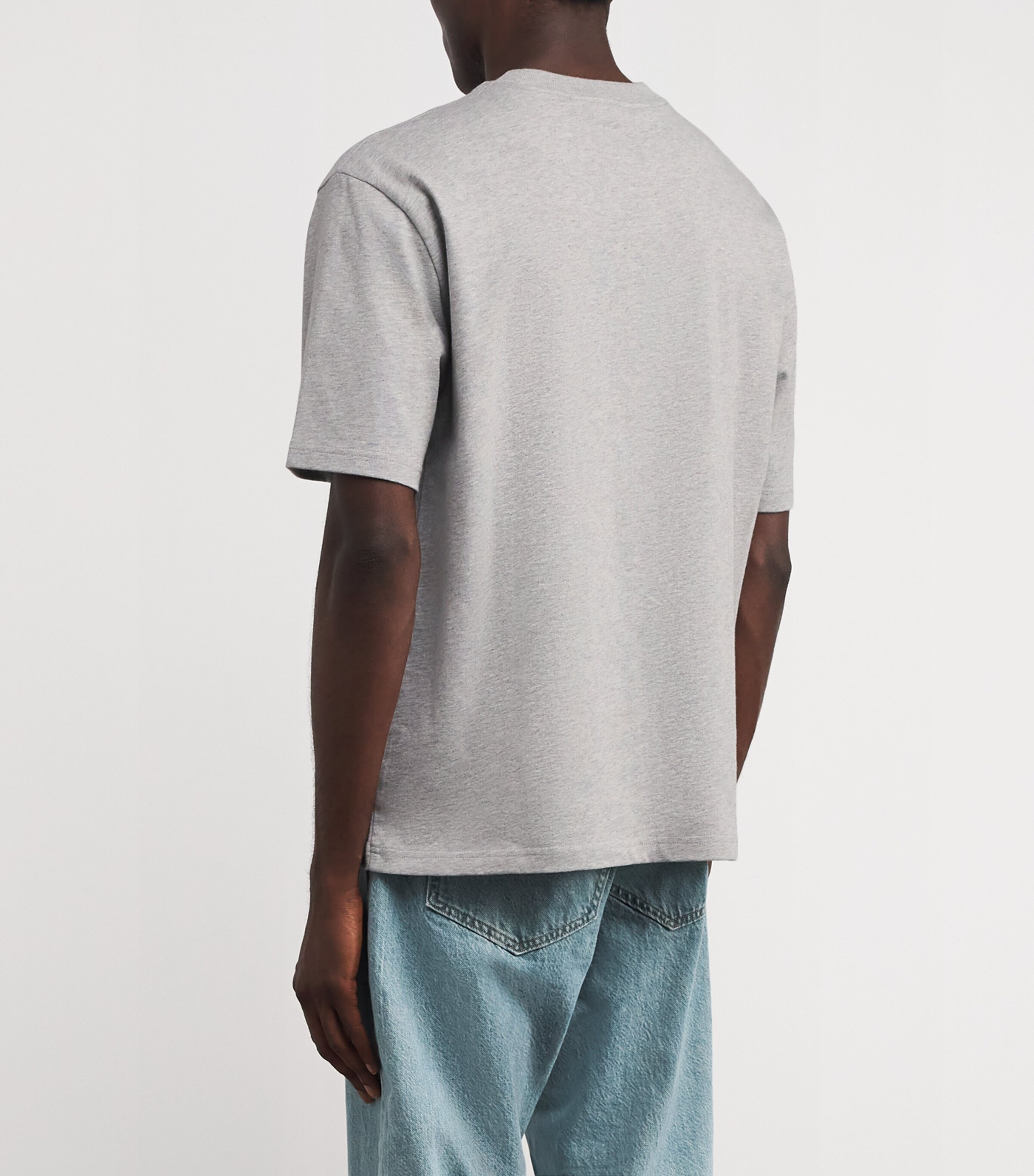 Cotton Logo Hale T-Shirt U199 LIGHT GREY Image 4