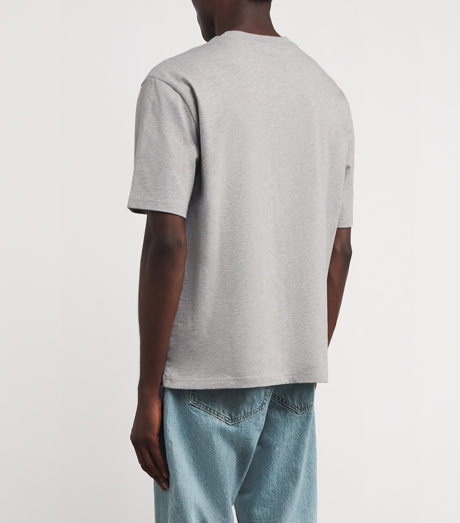 Cotton Logo Hale T-Shirt U199 LIGHT GREY Image 4