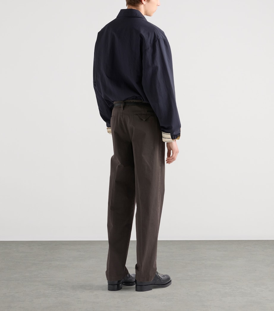 Prada Mens Technical Shirt Jacket Blue Image 5