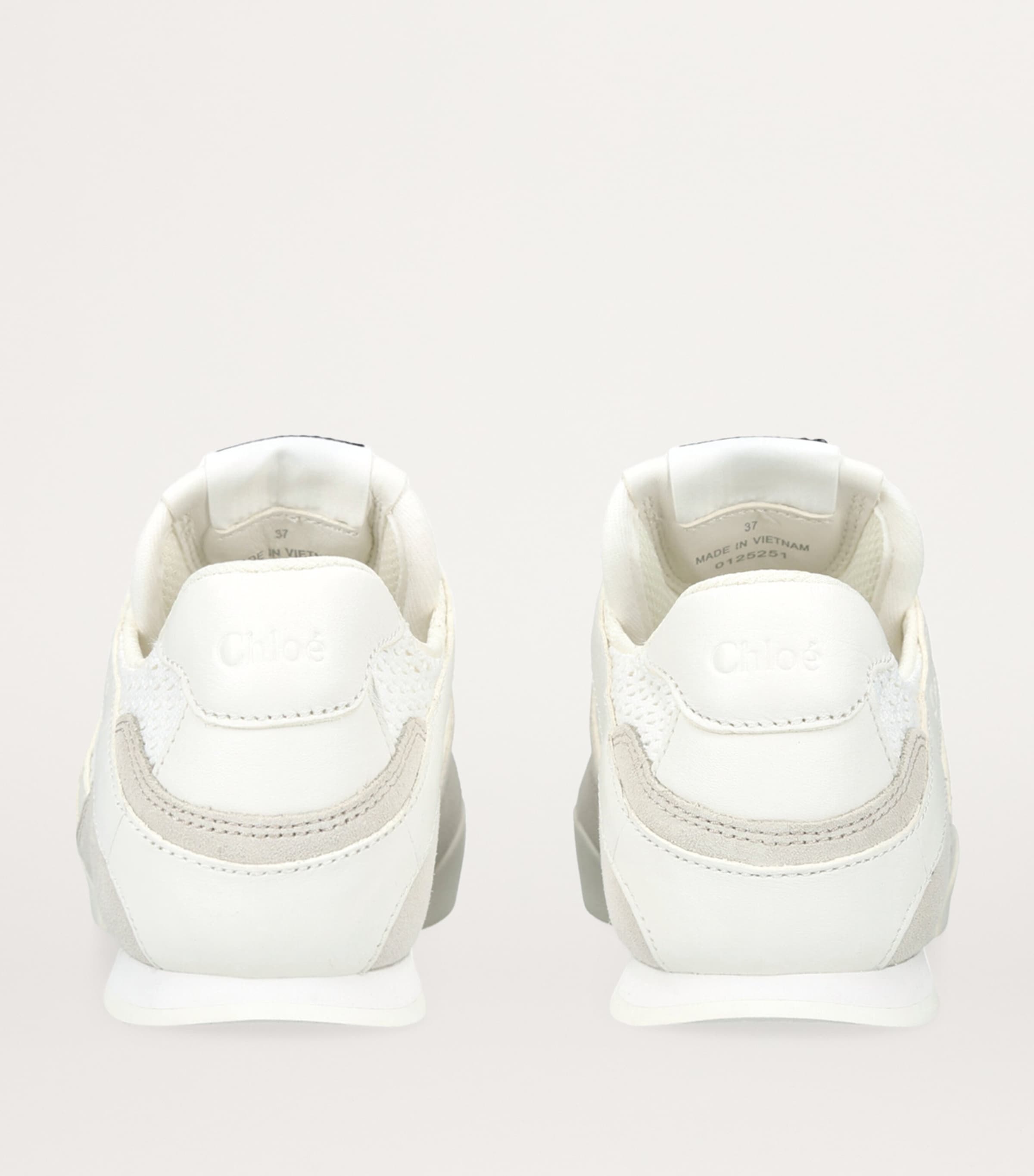 Leather Kick Sneakers WHITE/COMB Image 3