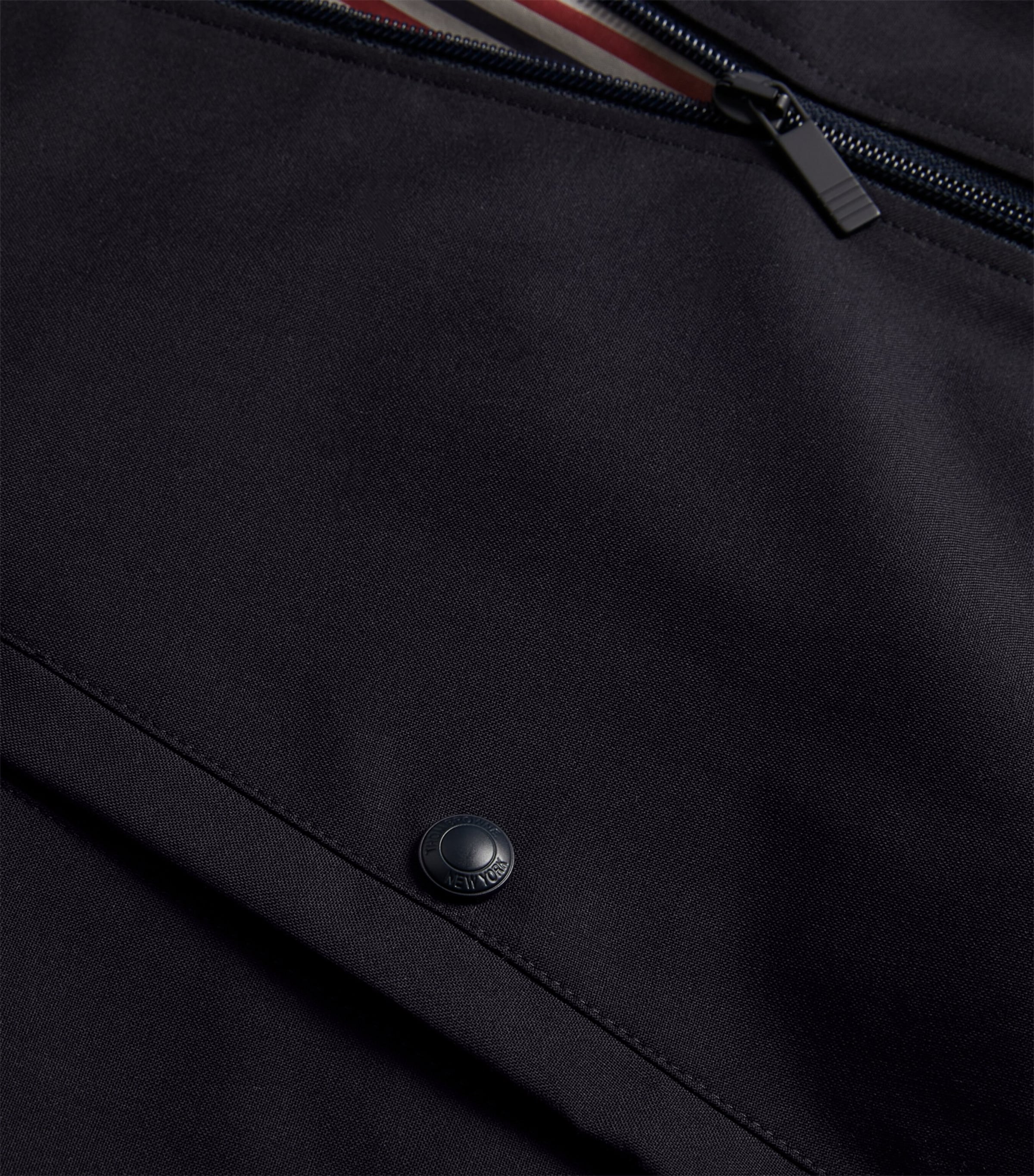 Wool 4-Bar Stripe Bomber Jacket NAVY Image 5