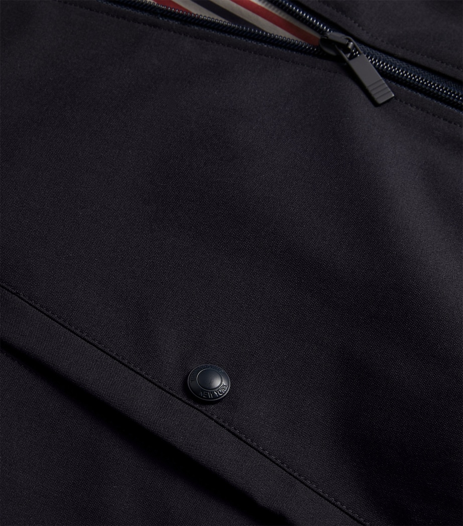 Wool 4-Bar Stripe Bomber Jacket NAVY Image 5