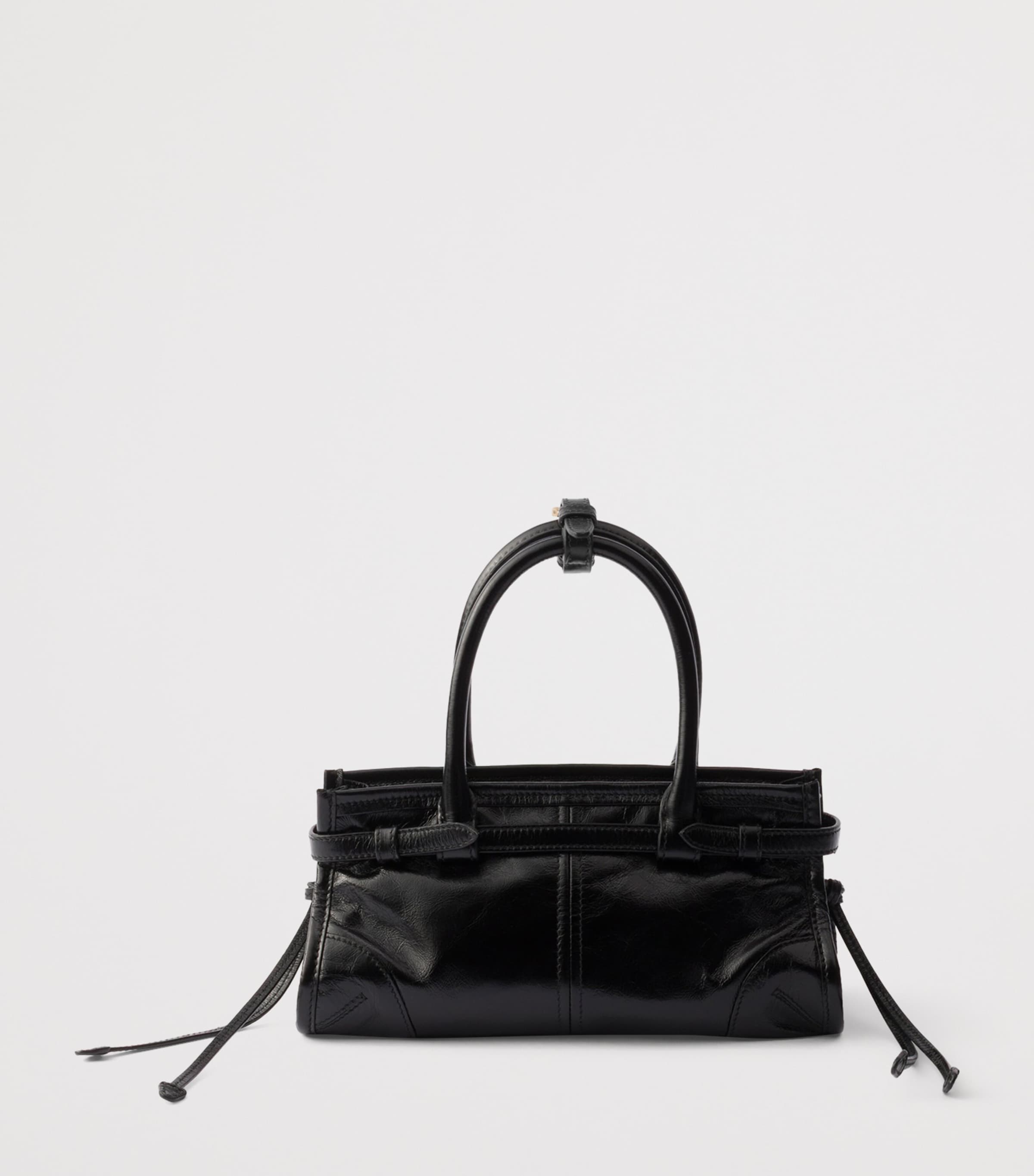 Prada Mini Leather Bonnie Top-Handle Bag Image 3