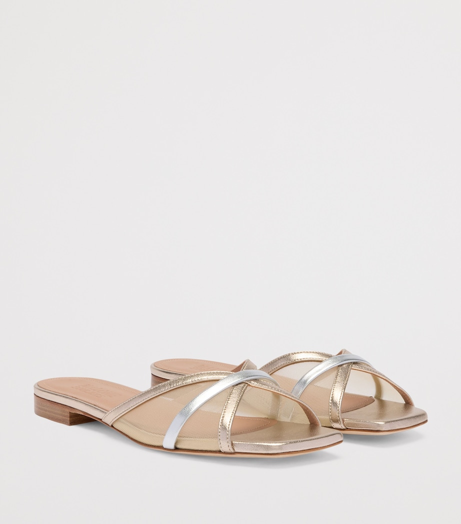 Mesh Perla Flat Mules NUDE Image 3