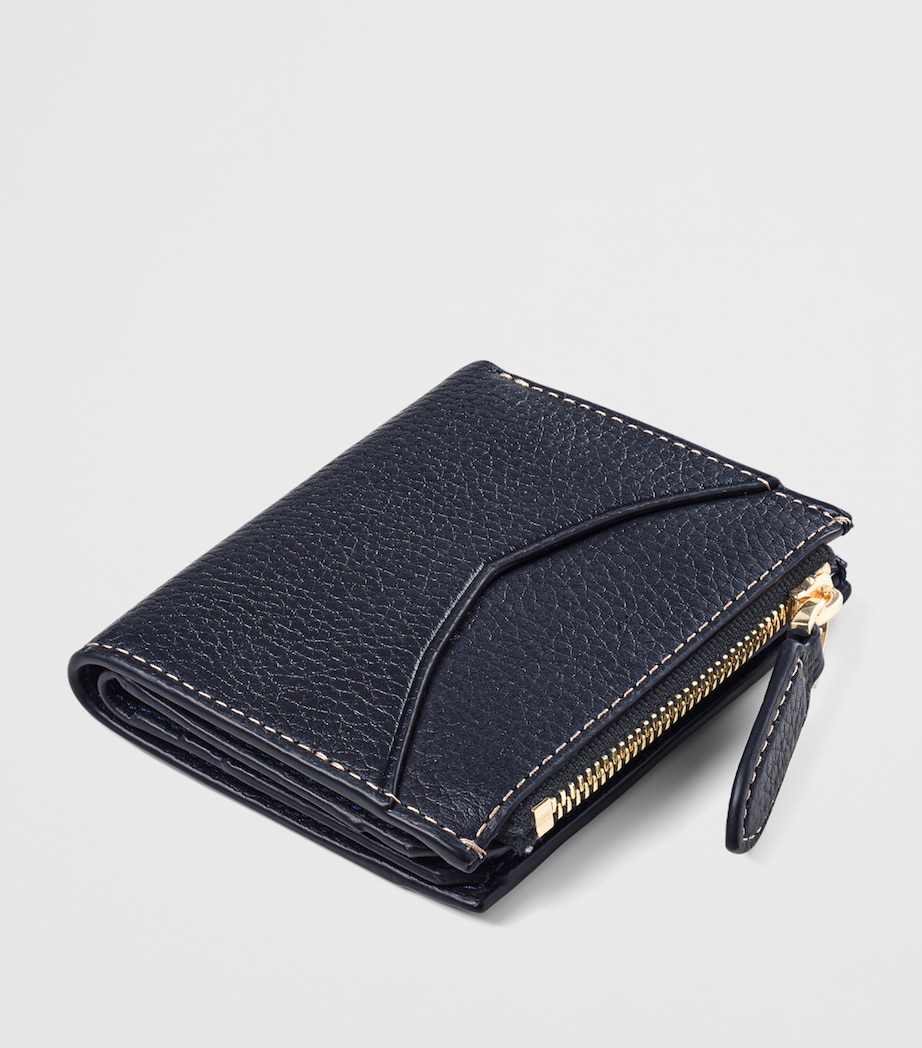 Aspinal Of London Leather Hudson Pocket Wallet Navy Image 3