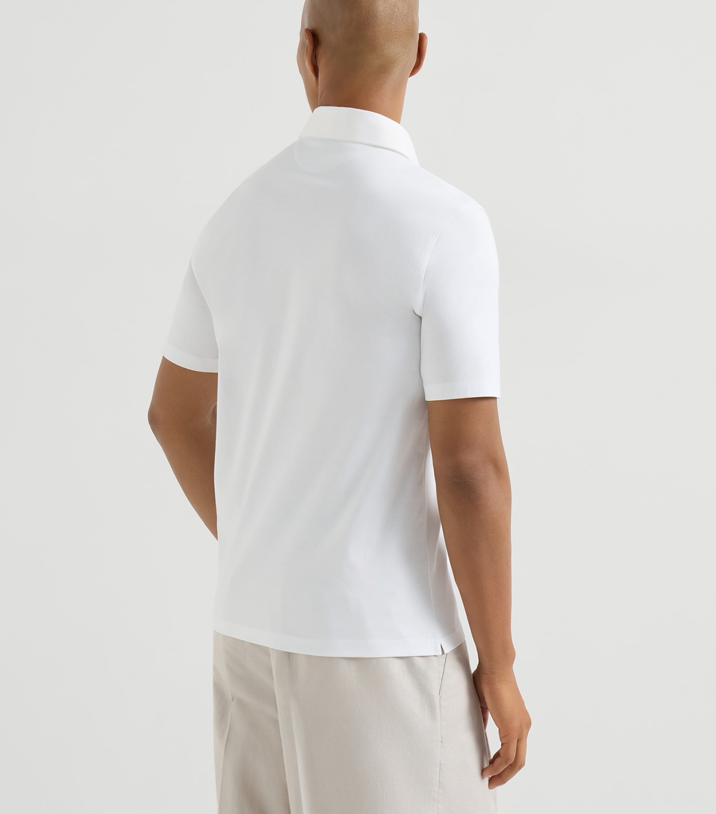 Brunello Cucinelli Mens Cotton Jersey Polo Shirt Image 5