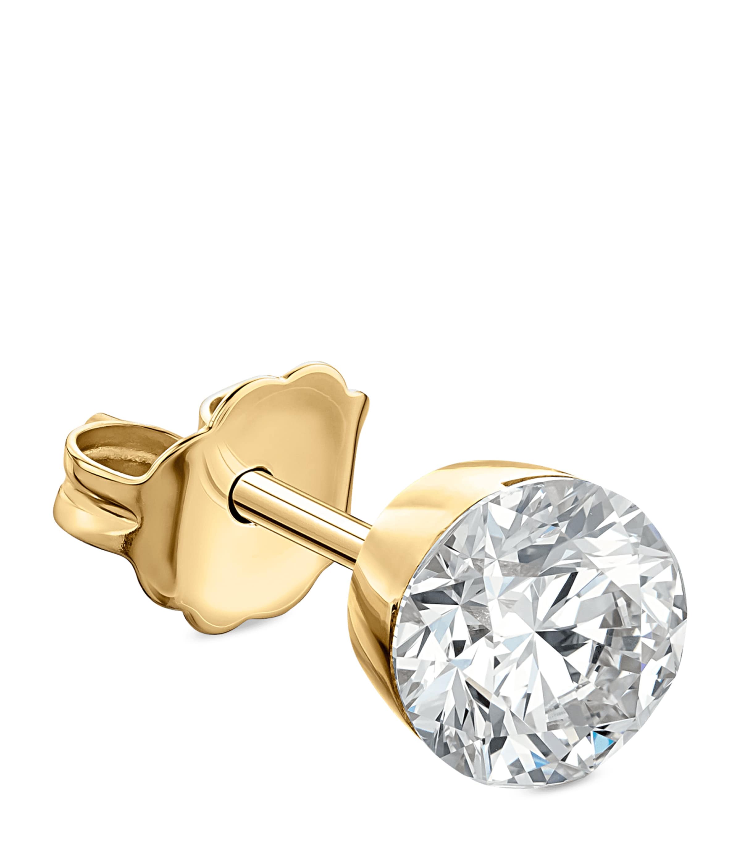 Maria Tash Diamond Single Stud Earring In Gold