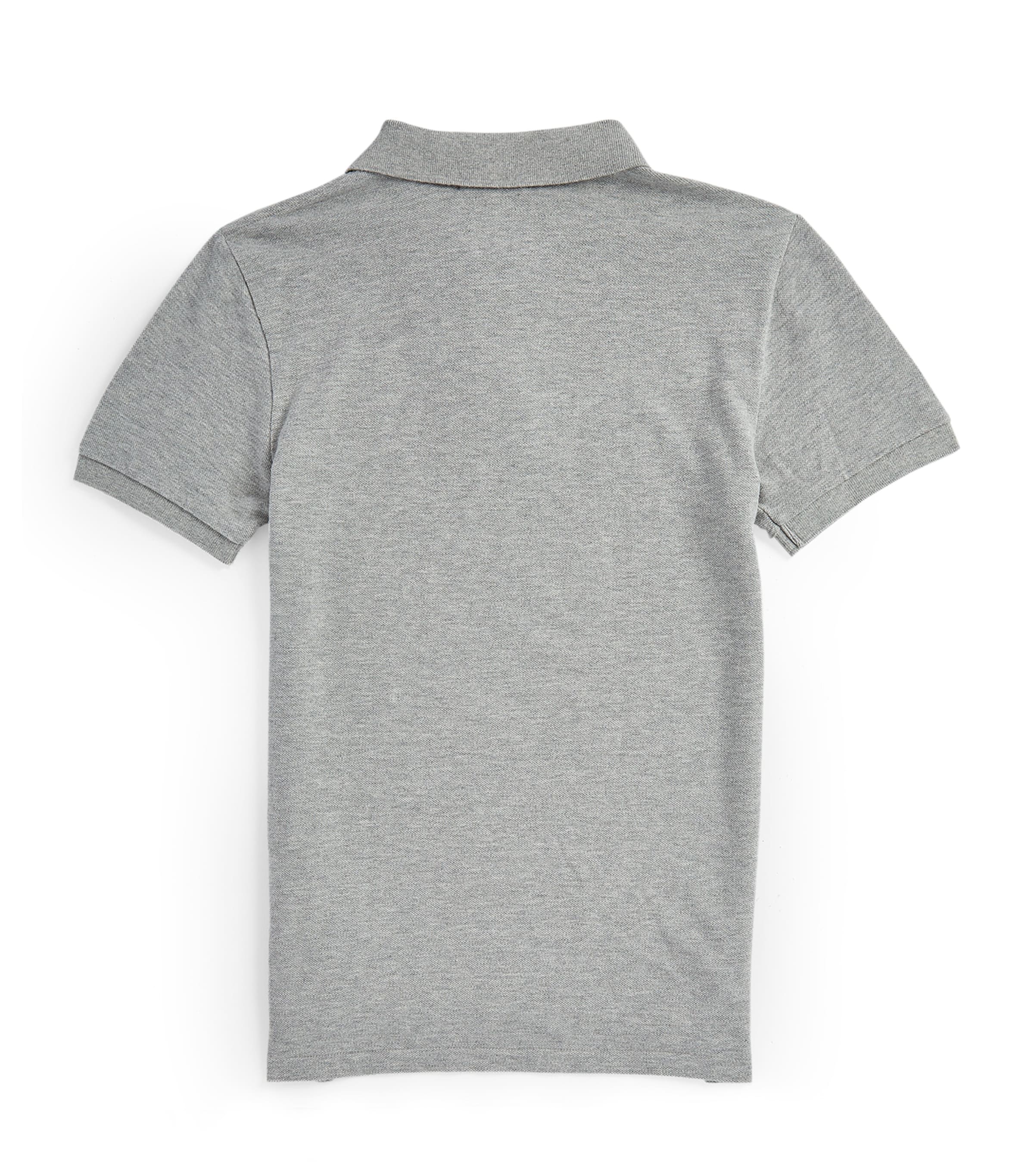 Ralph Lauren Kids Custom Fit Polo Shirt (10-14 Years) Grey Image 2