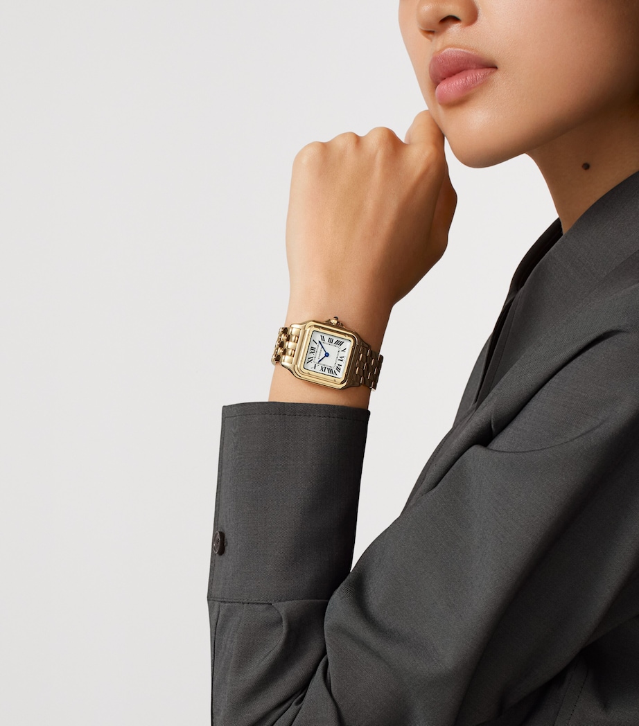 Yellow Gold Panthère de Cartier Watch 31mm SILVERED Image 2