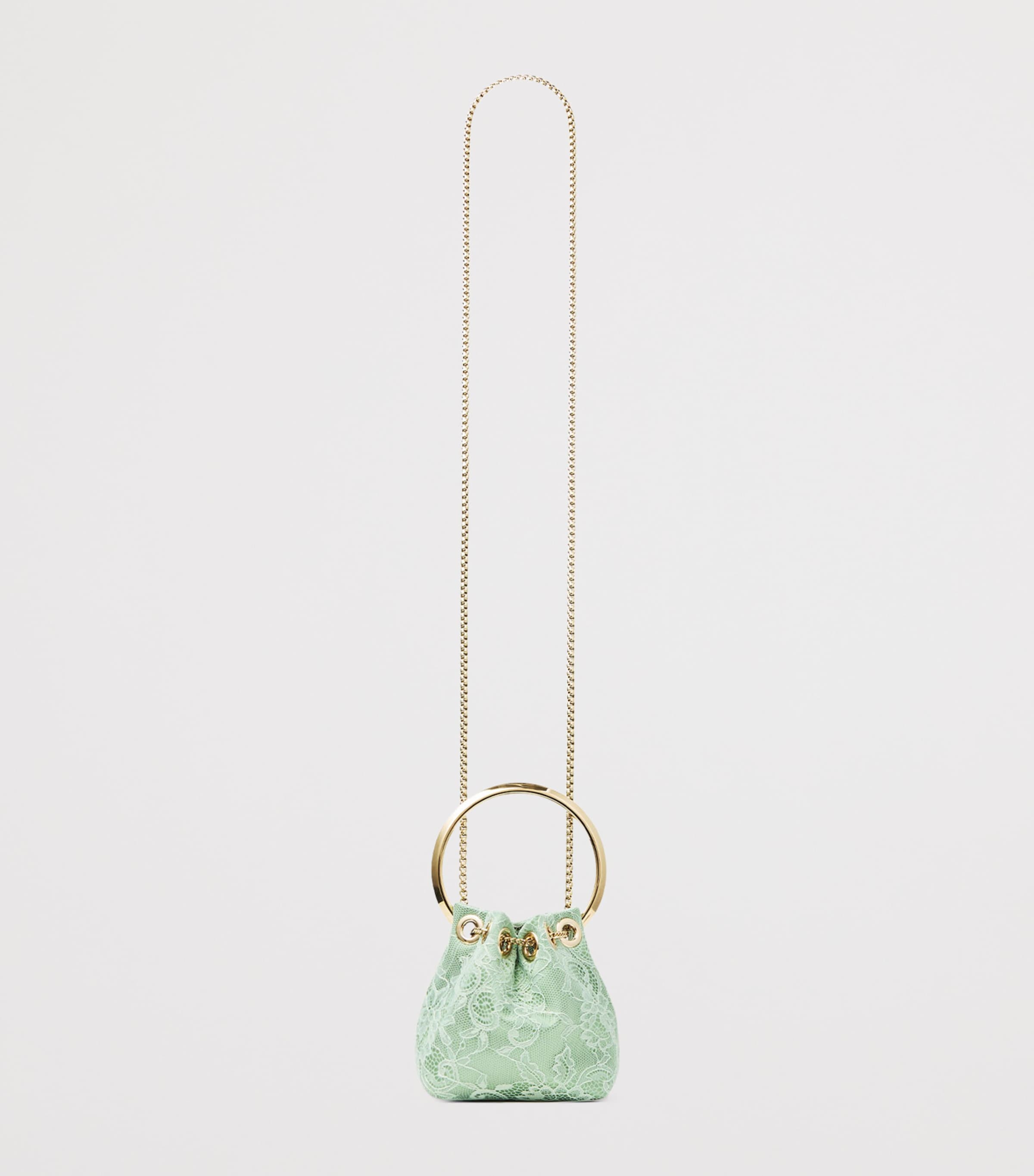 Micro Bon Bon Top-Handle Bag VERDE/LIGHT GOLD Image 3