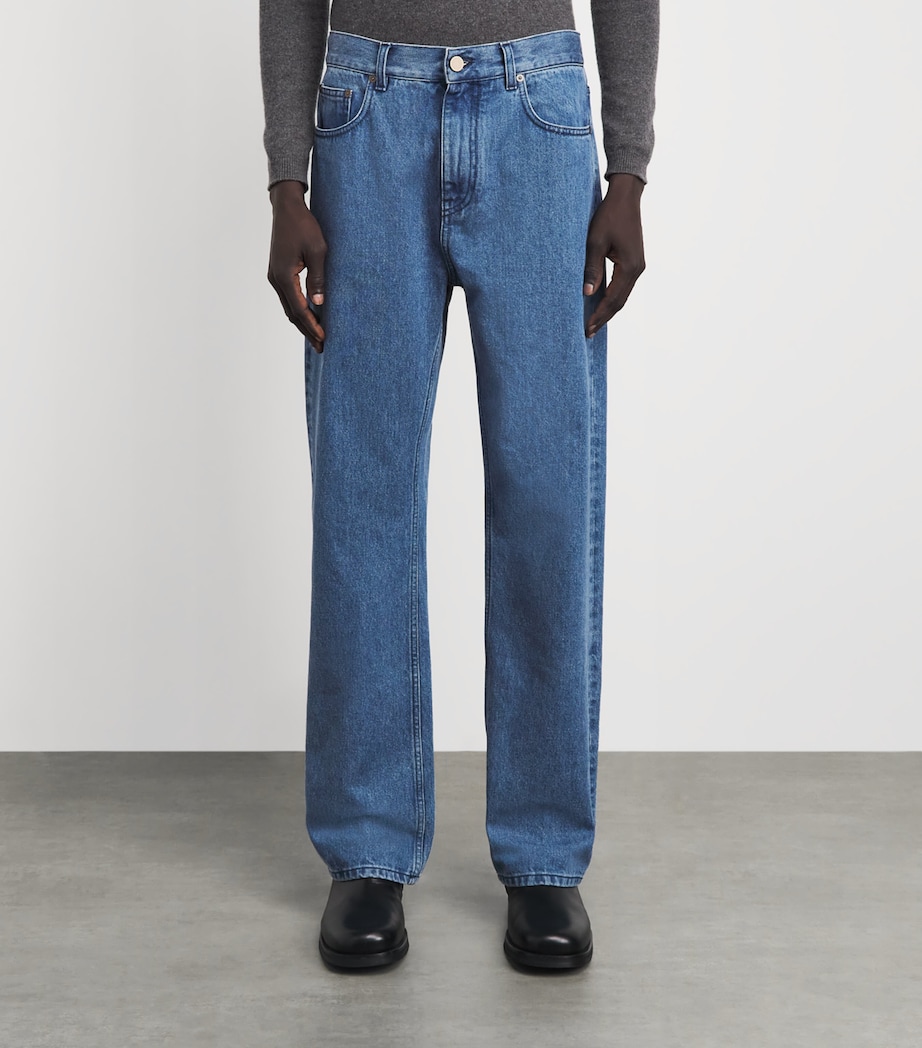 Gabriela Hearst Mens Rey Straight Jeans Uruguayan Blue Image 4