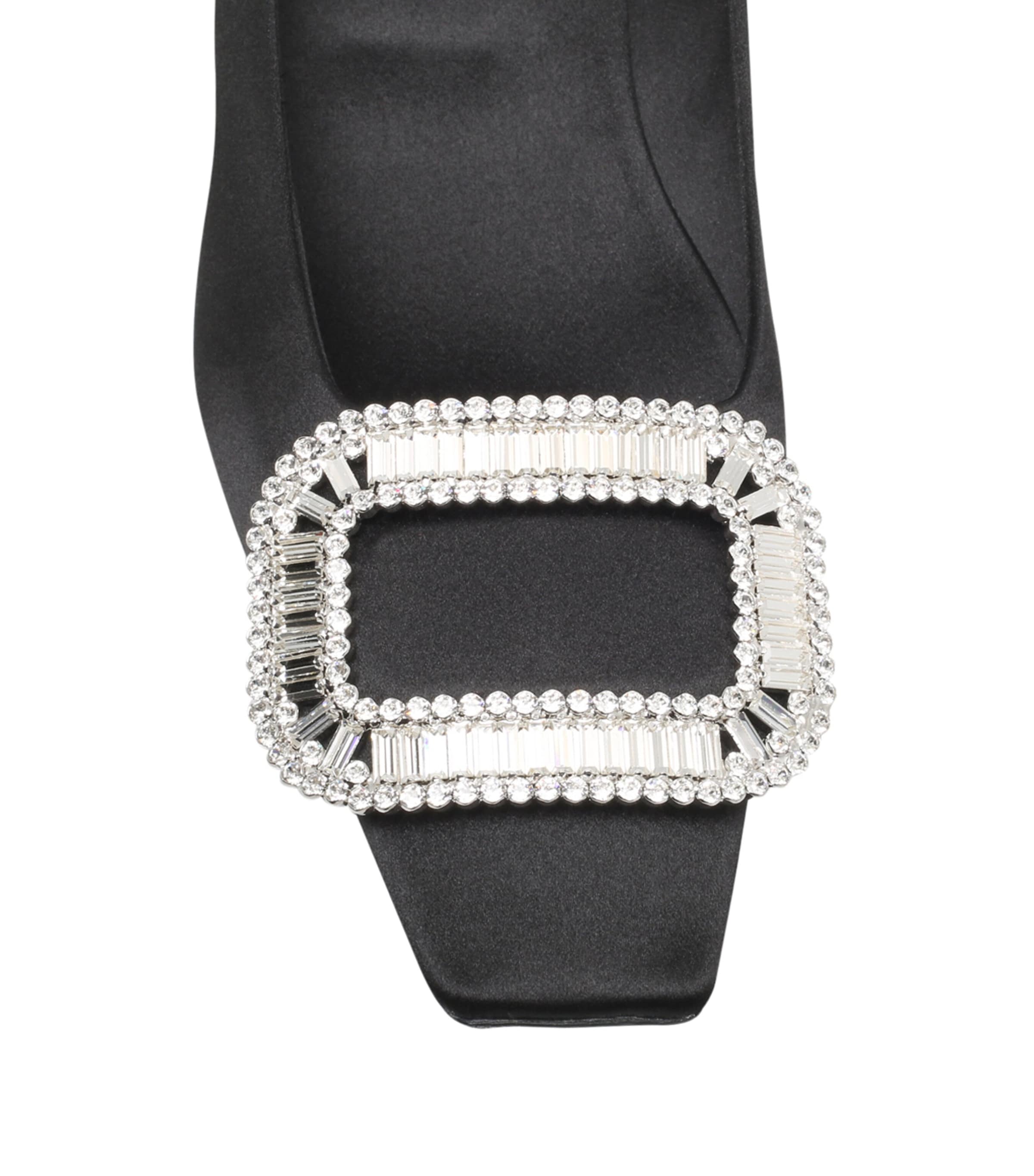 Satin Belle Vivier Pumps 45 BLACK Image 3