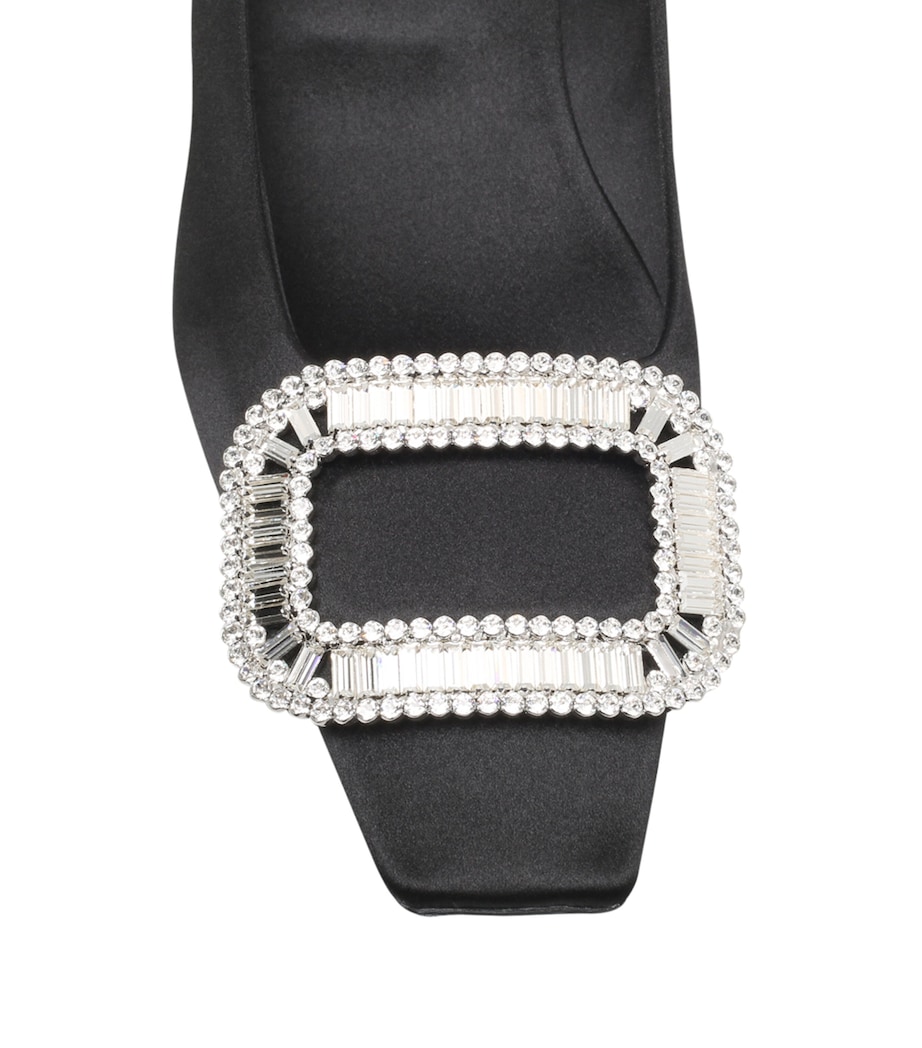 Satin Belle Vivier Pumps 45 BLACK Image 3