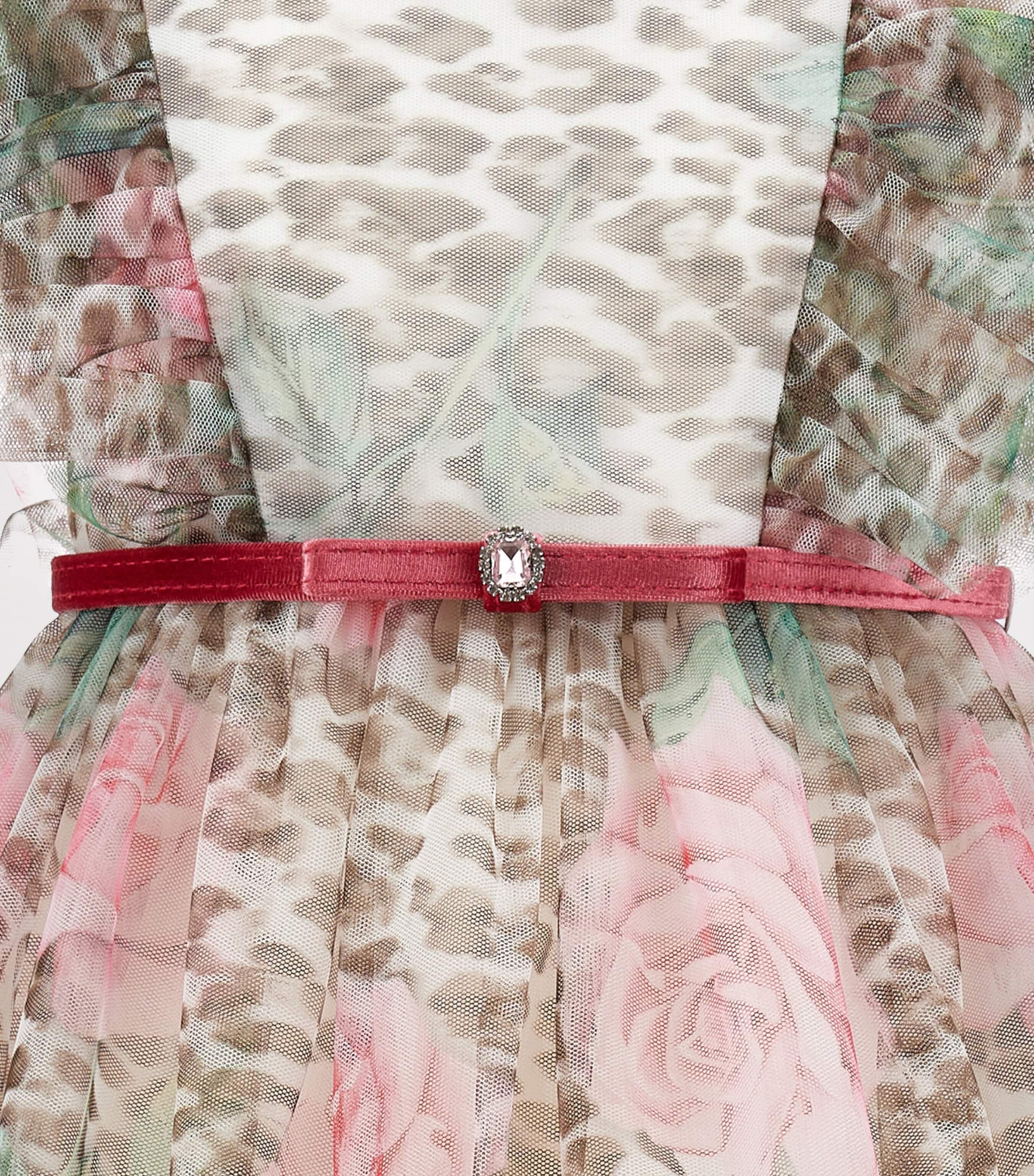 Tulle Floral Dress (2-12 Years) MACULATO Image 3