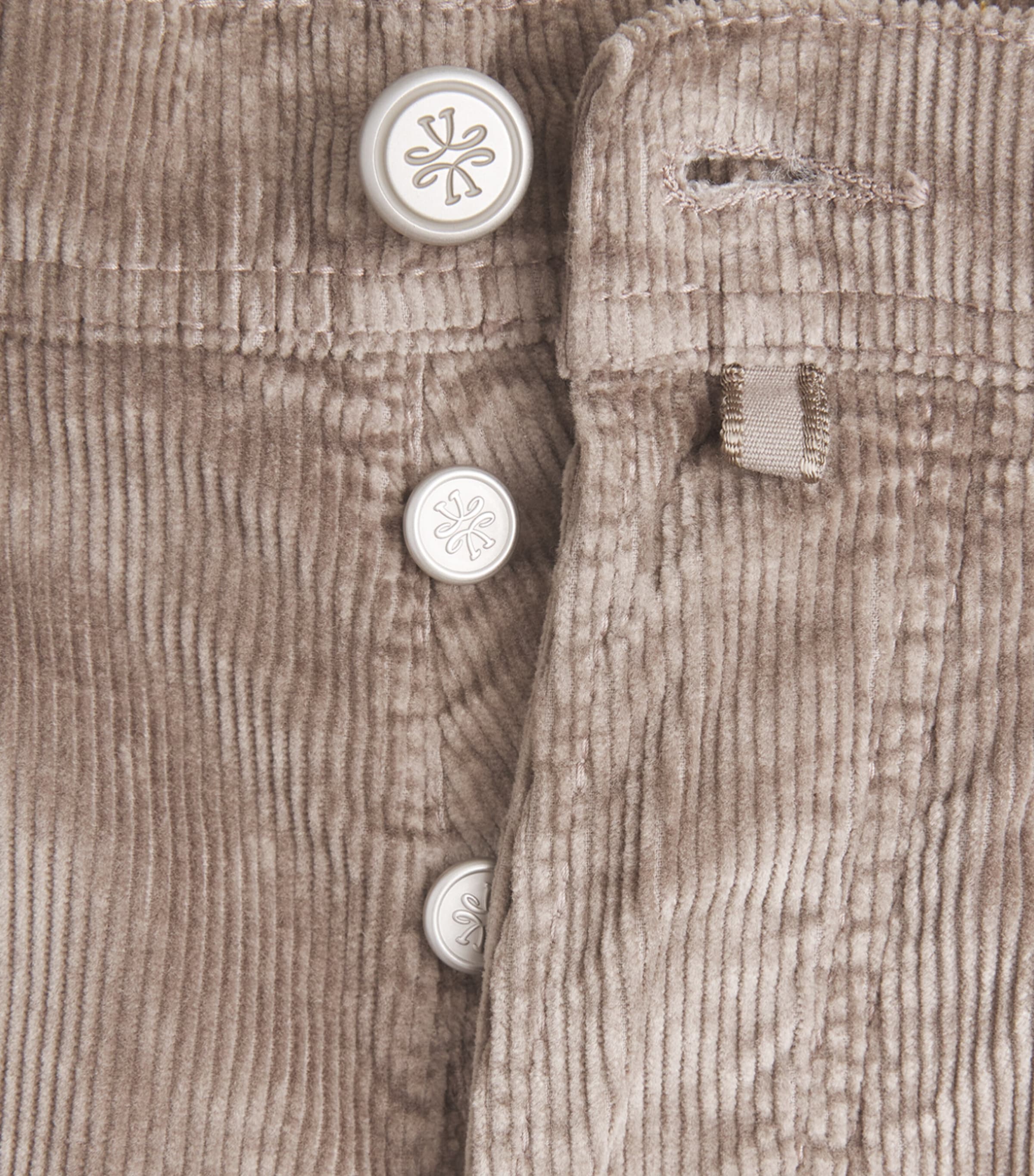 Jacob Cohën Mens Corduroy Edo Straight-Fit Chinos Elephant Grey Image 6