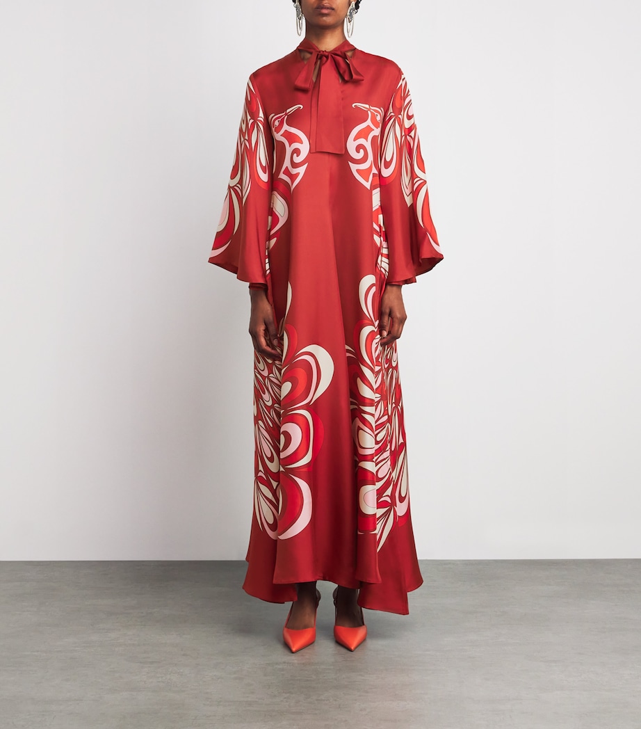 Silk Magnifico Maxi Dress RE02 PHOENIX PLACEE Image 3