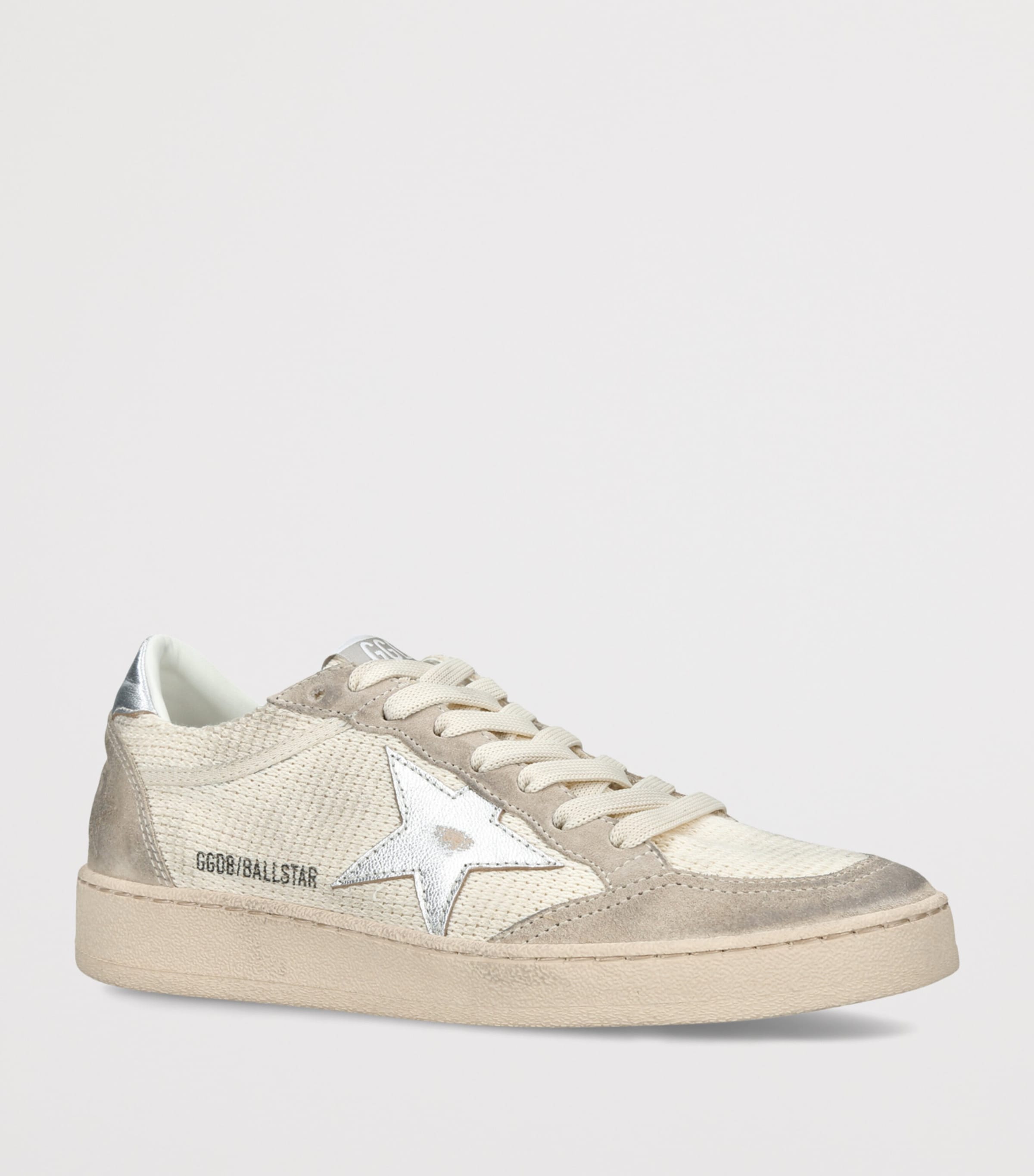 Golden Goose Fabric and Suede Ball Star Sneakers Beige Oth Image 3