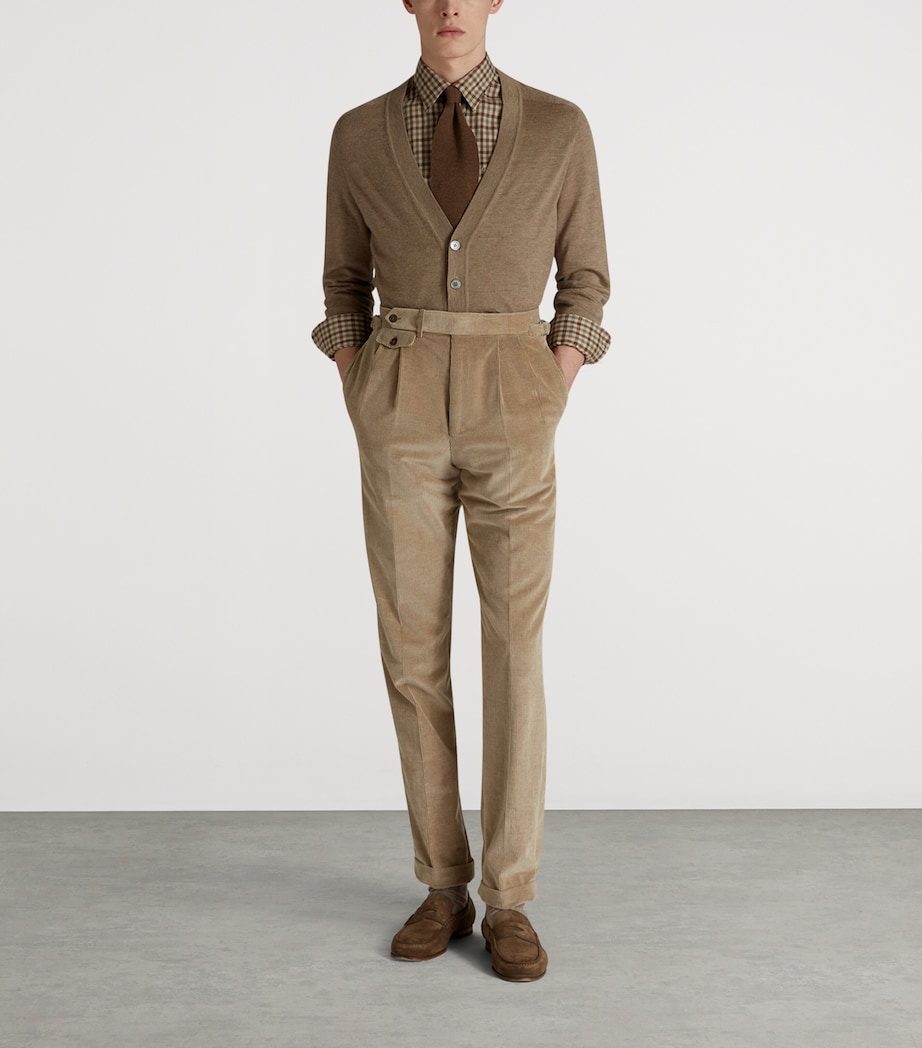 Cotton-Cashmere Check Overshirt 201BROWN Image 2