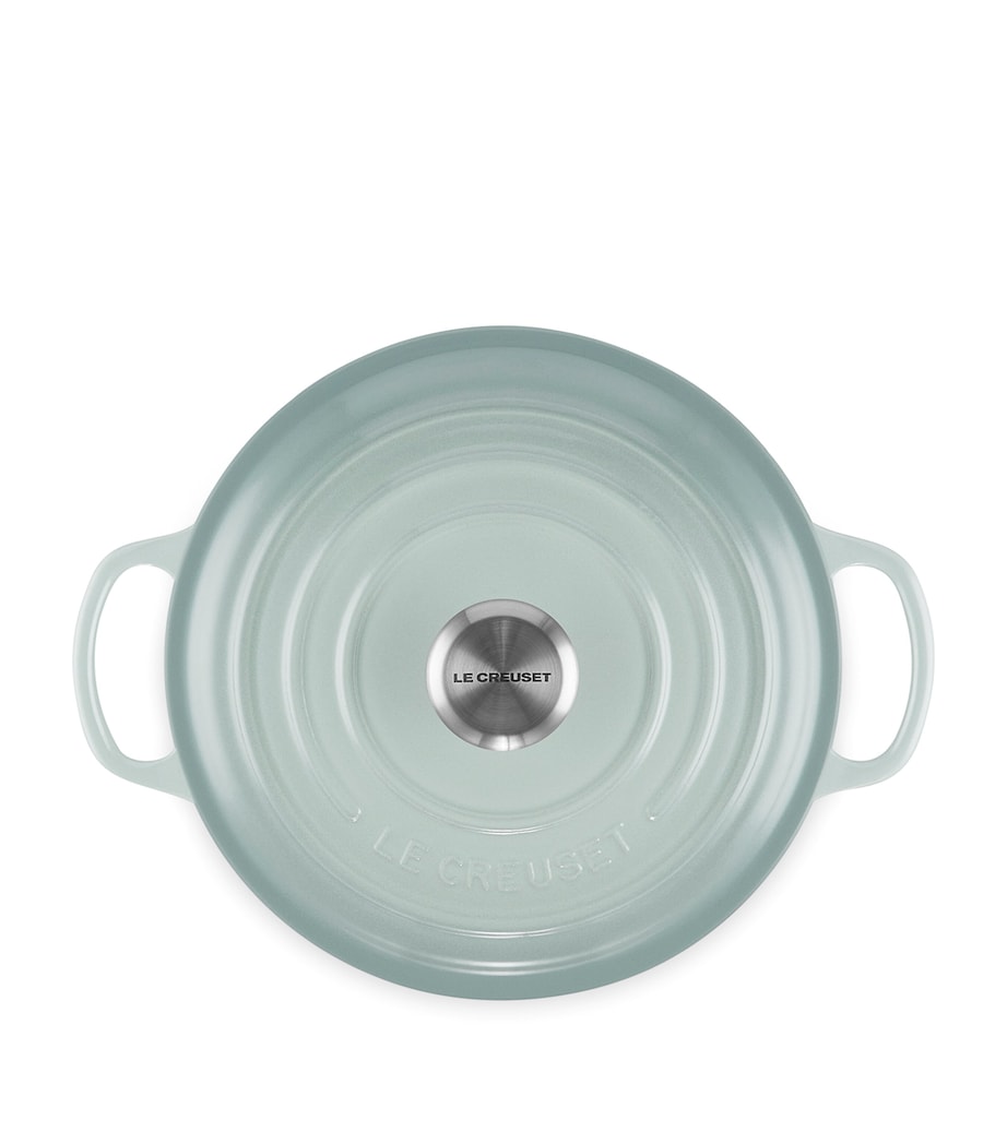 Cast Iron Round Casserole Dish (20cm) SEA SALT Image 3