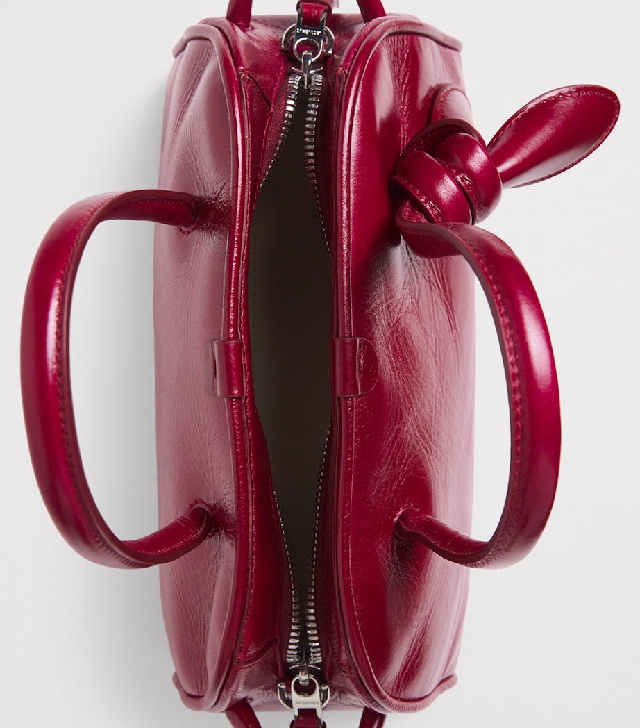 Small Leather Turismo Top-Handle Bag 490 BURGUNDY Image 4