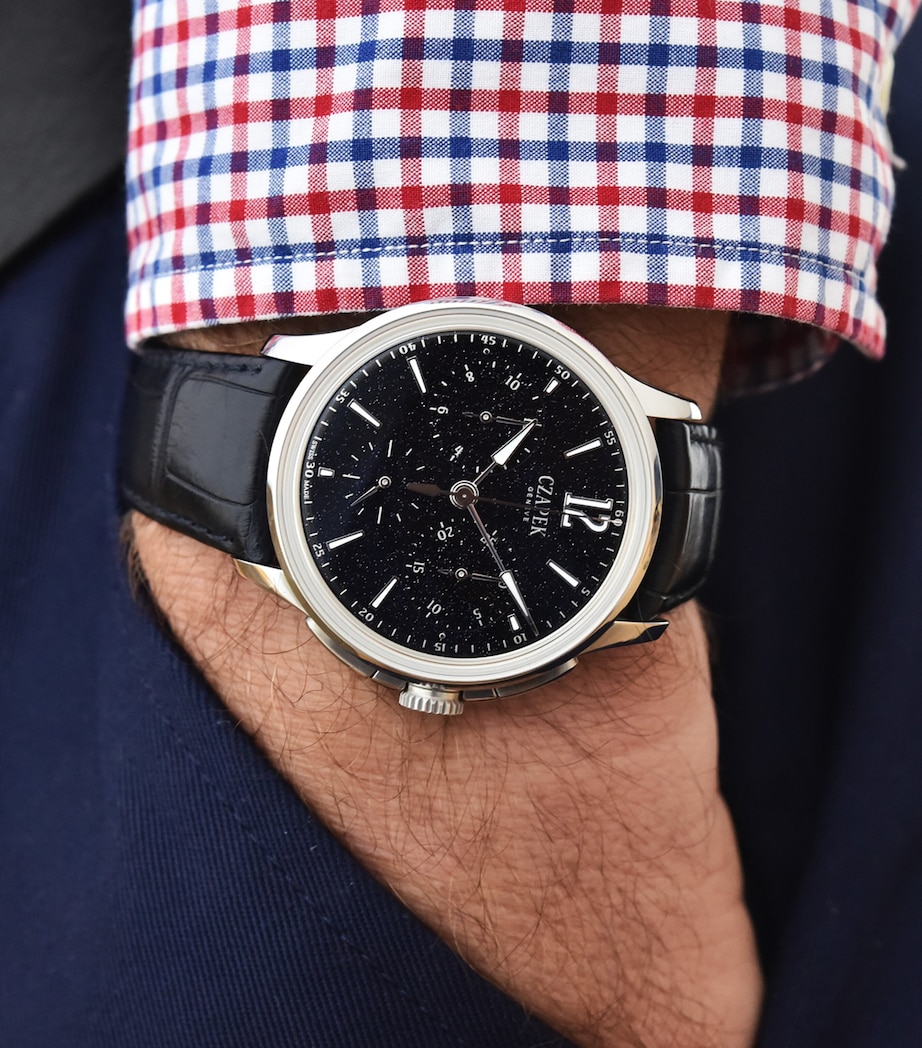 Stainless Steel Faubourg de Cracovie Aventurine Watch 41.5mm BLUE Image 4