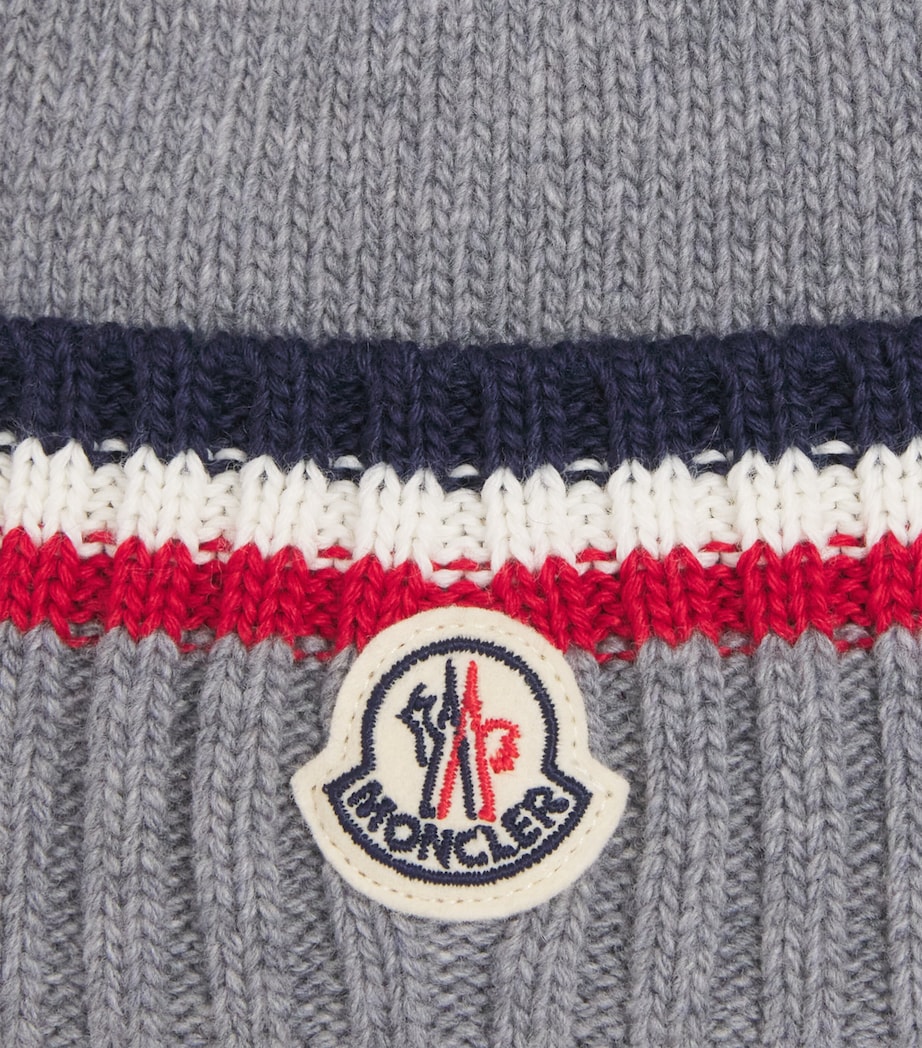 Moncler Enfant Virgin Wool-Cashmere Beanie Image 2