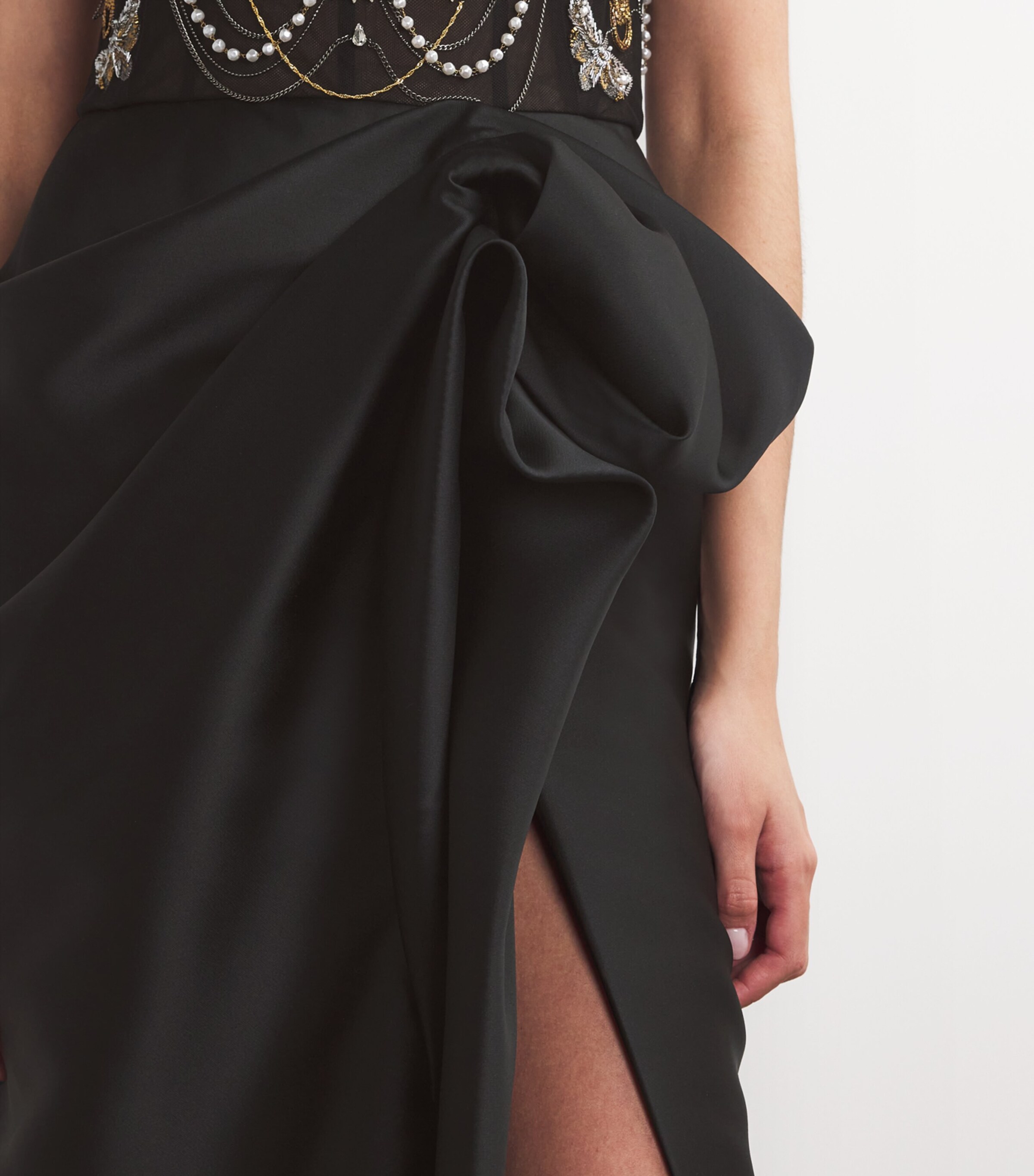 h and m black slip dress Marchesa Lace Dress