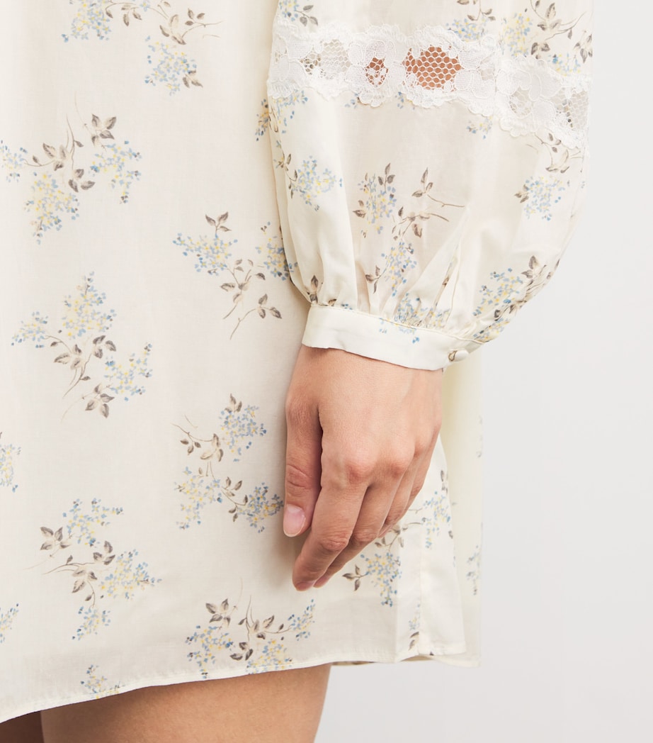Floral Elodie Mini Dress BLUE BLOOMS Image 4
