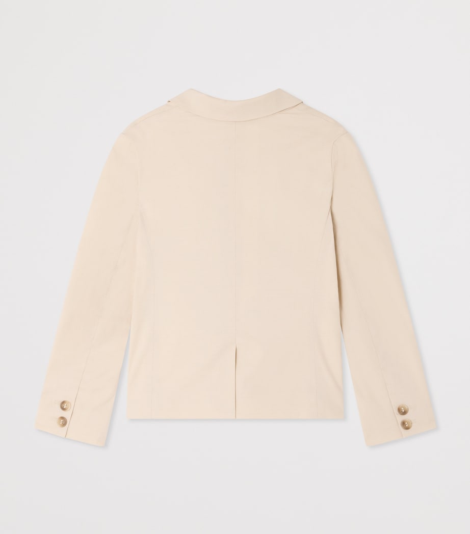 Bonpoint Cotton-Blend Aristide Blazer (10-14 Years) Ecru Image 2
