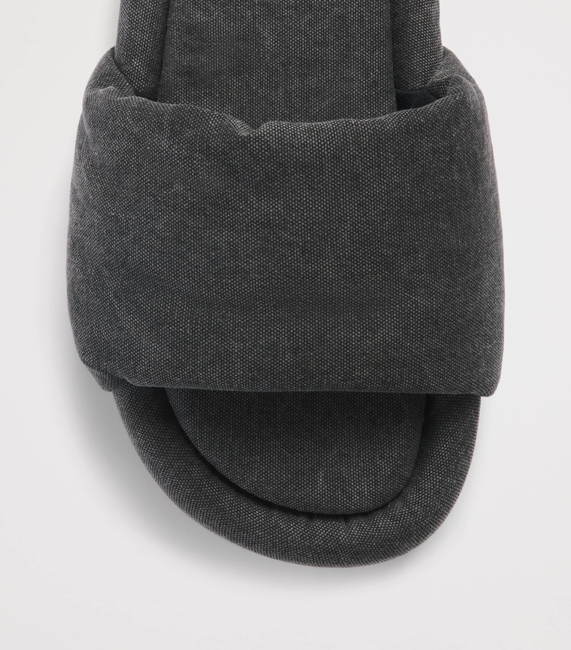 Rick Owens Canvas Chancla Slides Gravel Image 6