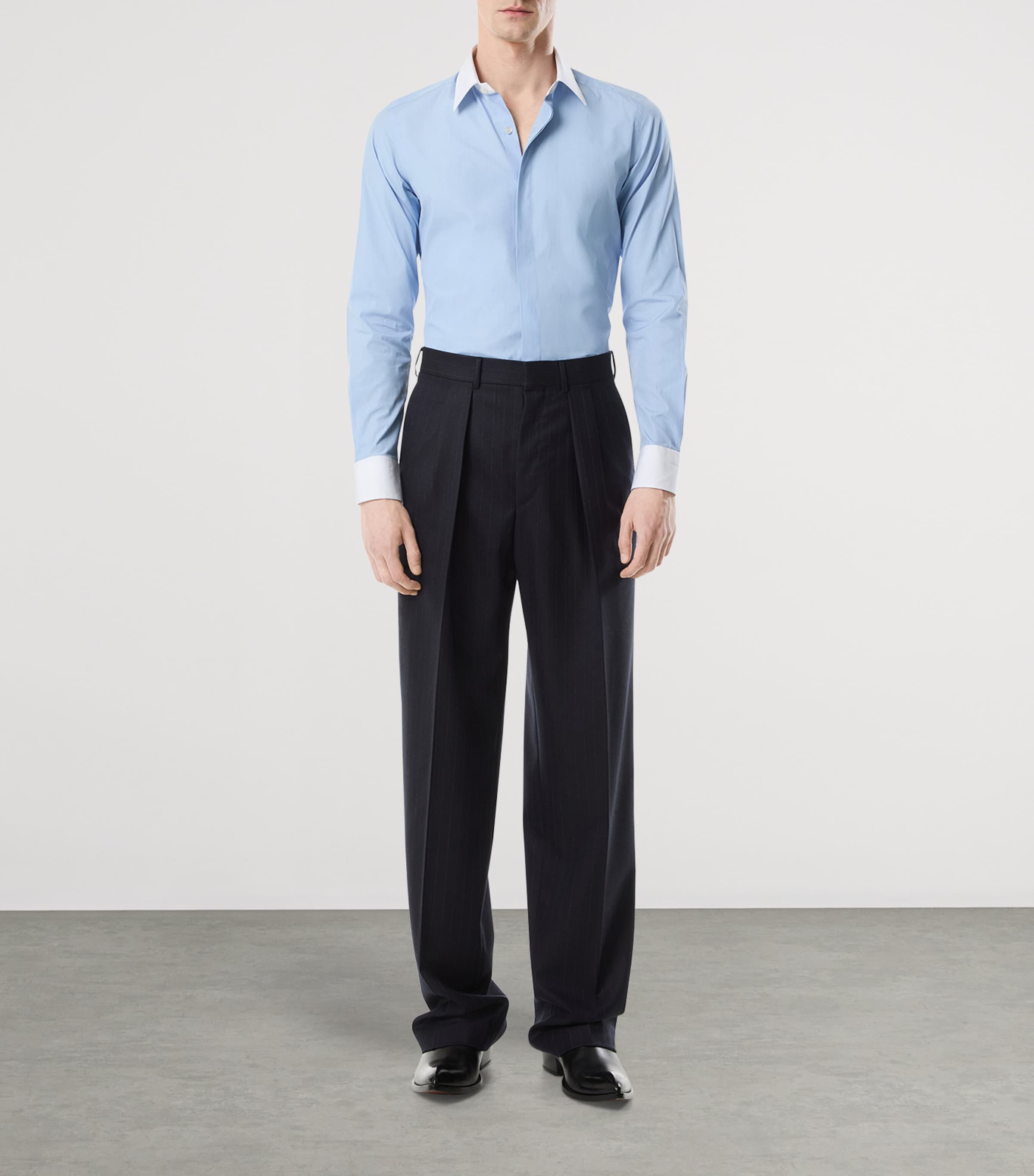 Cotton Contrast-Trim Shirt UCP Image 2