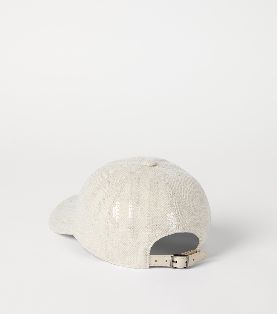 Wool-Cashmere Monili-Detail Cap C810 Image 3