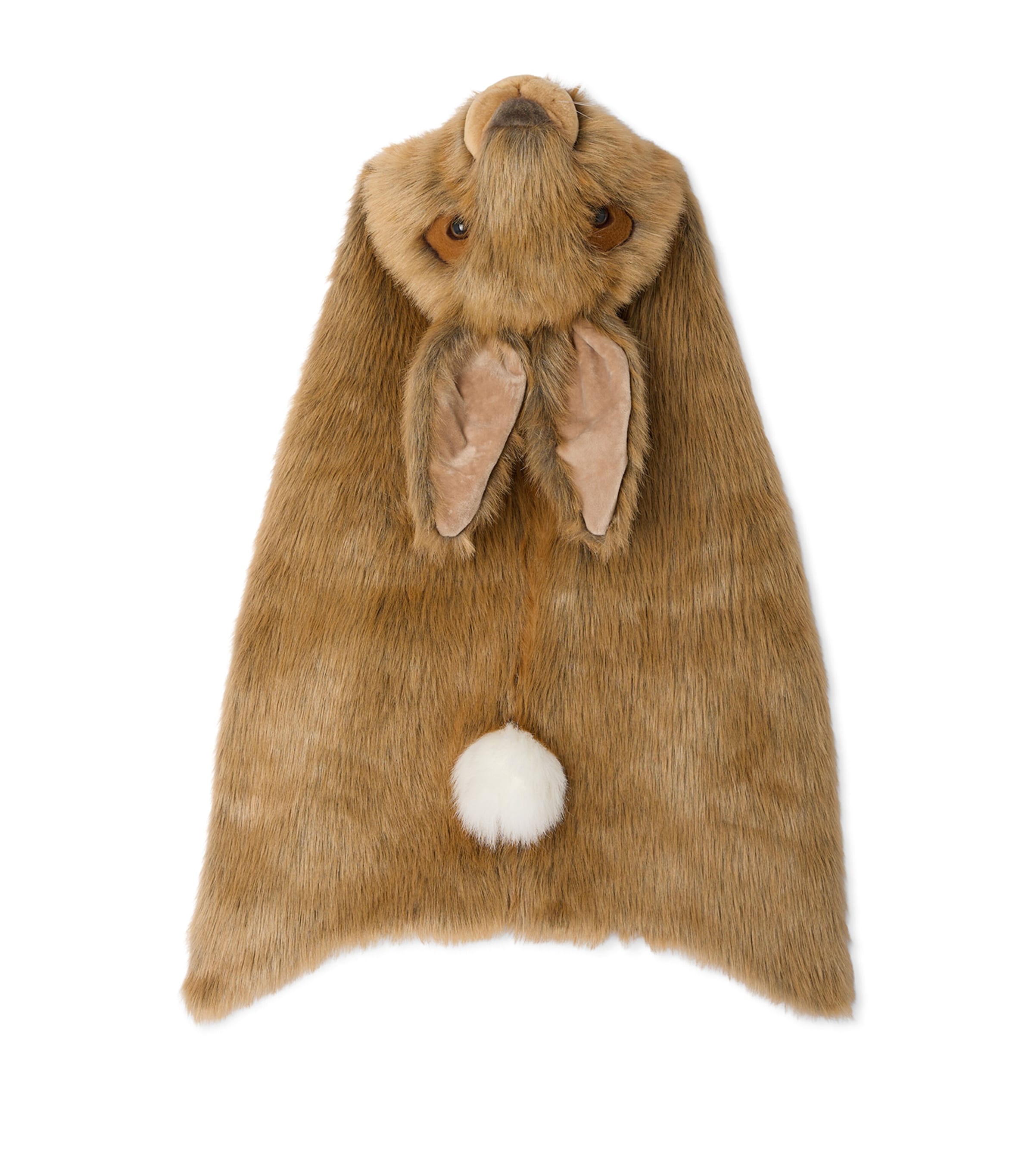 Faux Fur Rabbit Cape BEIGE Image 2