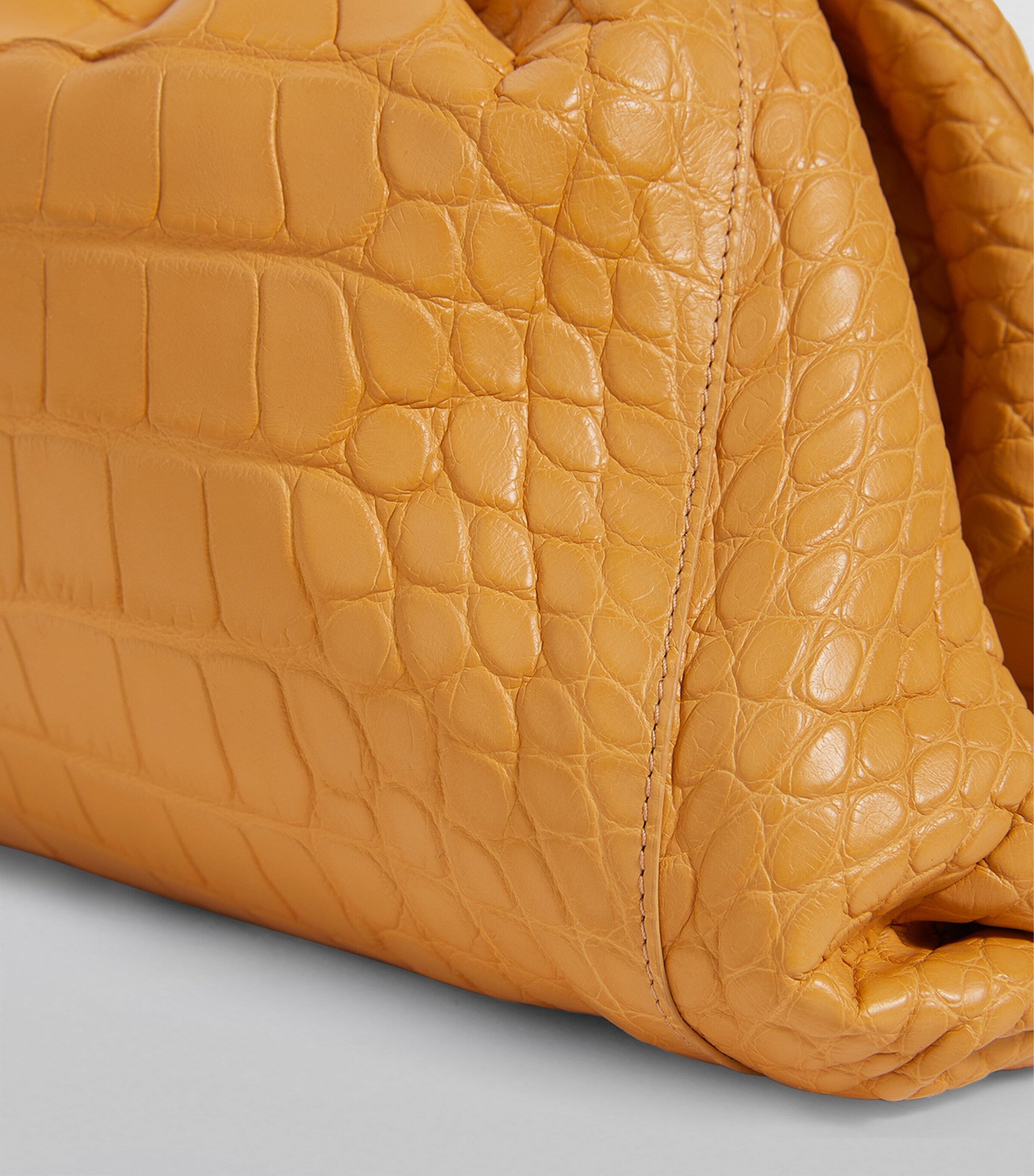 Bottega Veneta Crocodile Leather Pouch Clutch Bag | Harrods US