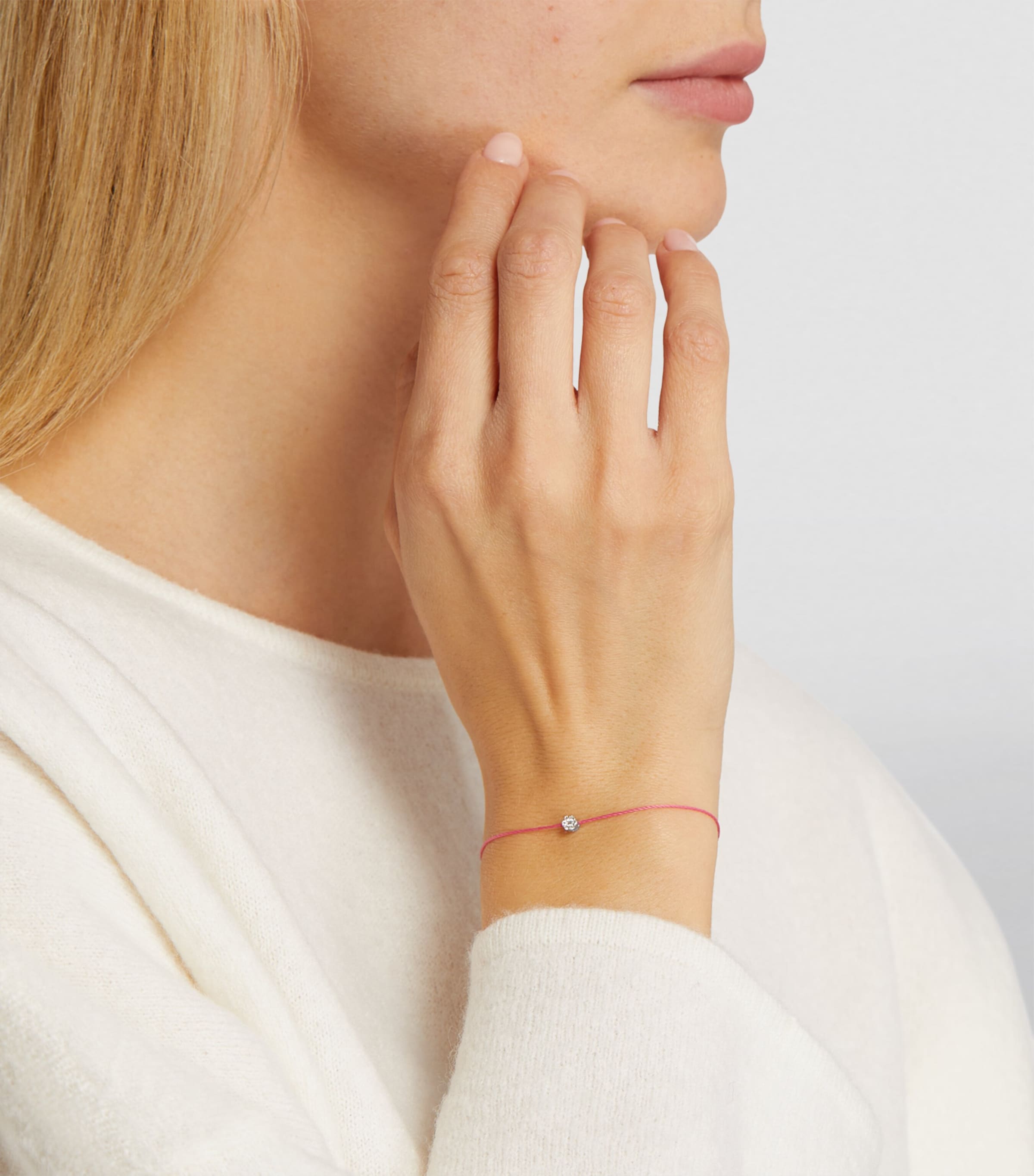 Redline White Gold and Diamond Illusion Bracelet | Harrods US