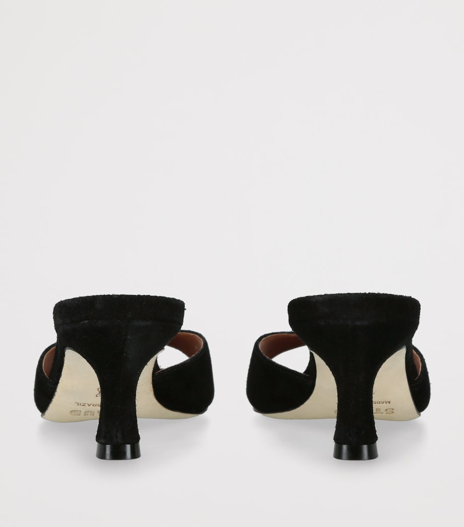 Suede Brigitte Mules 60 BLACK Image 2