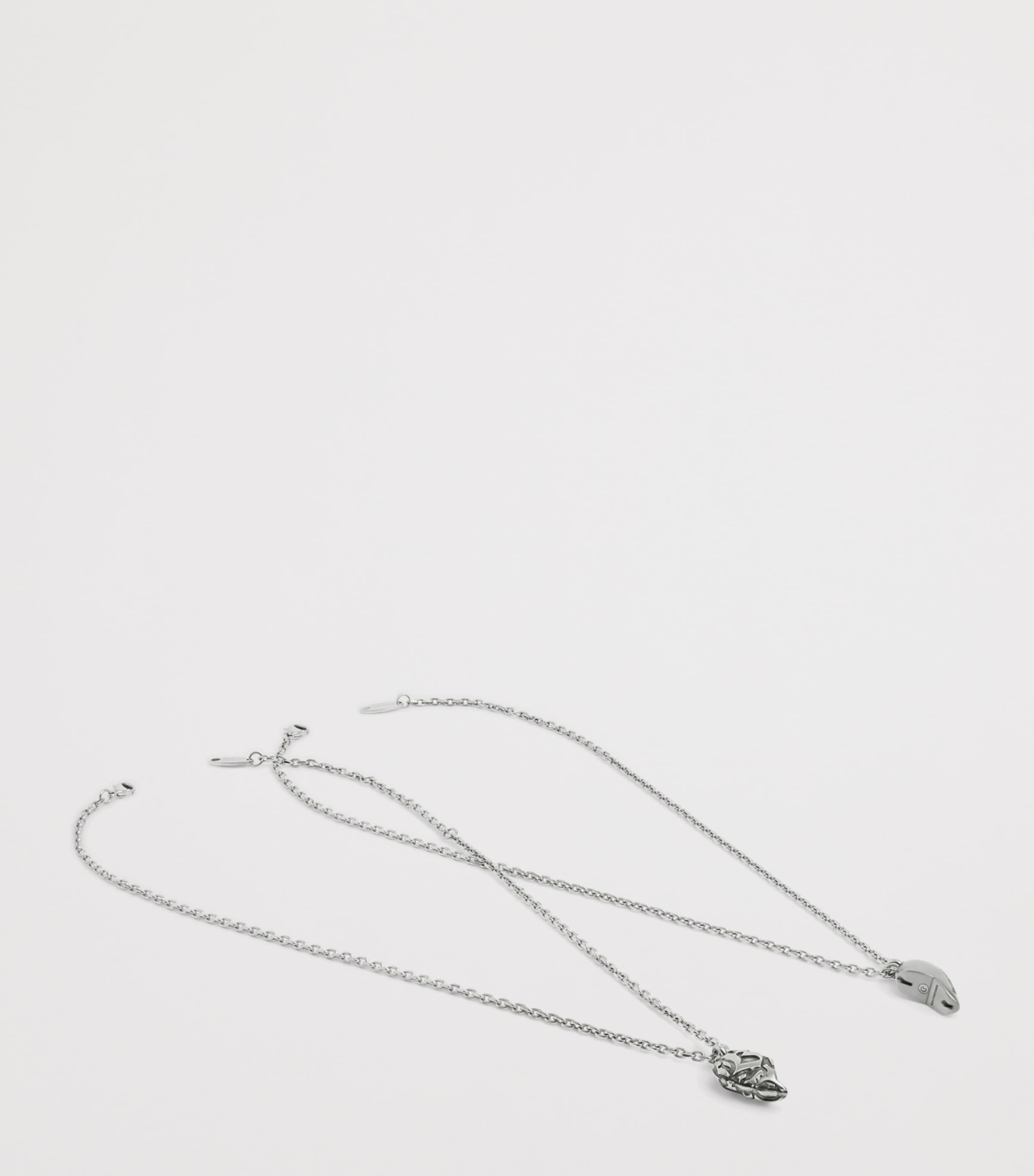 Balenciaga Engraved Midnight Friendship Necklace Image 3