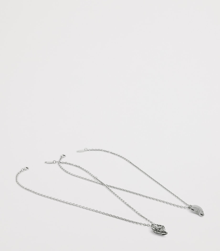 Balenciaga Engraved Midnight Friendship Necklace Image 3