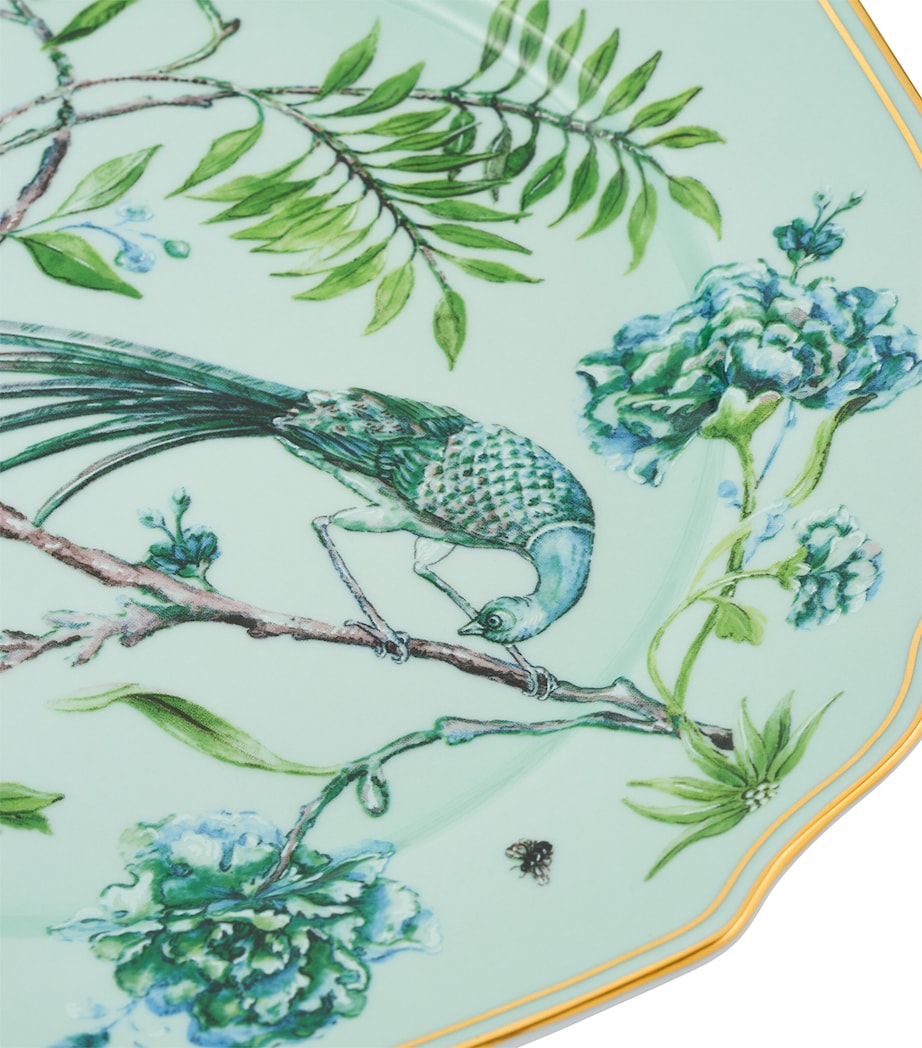 Set of 2 Secret Garden Dinner Plates (27cm) KELLY GREEN Image 3