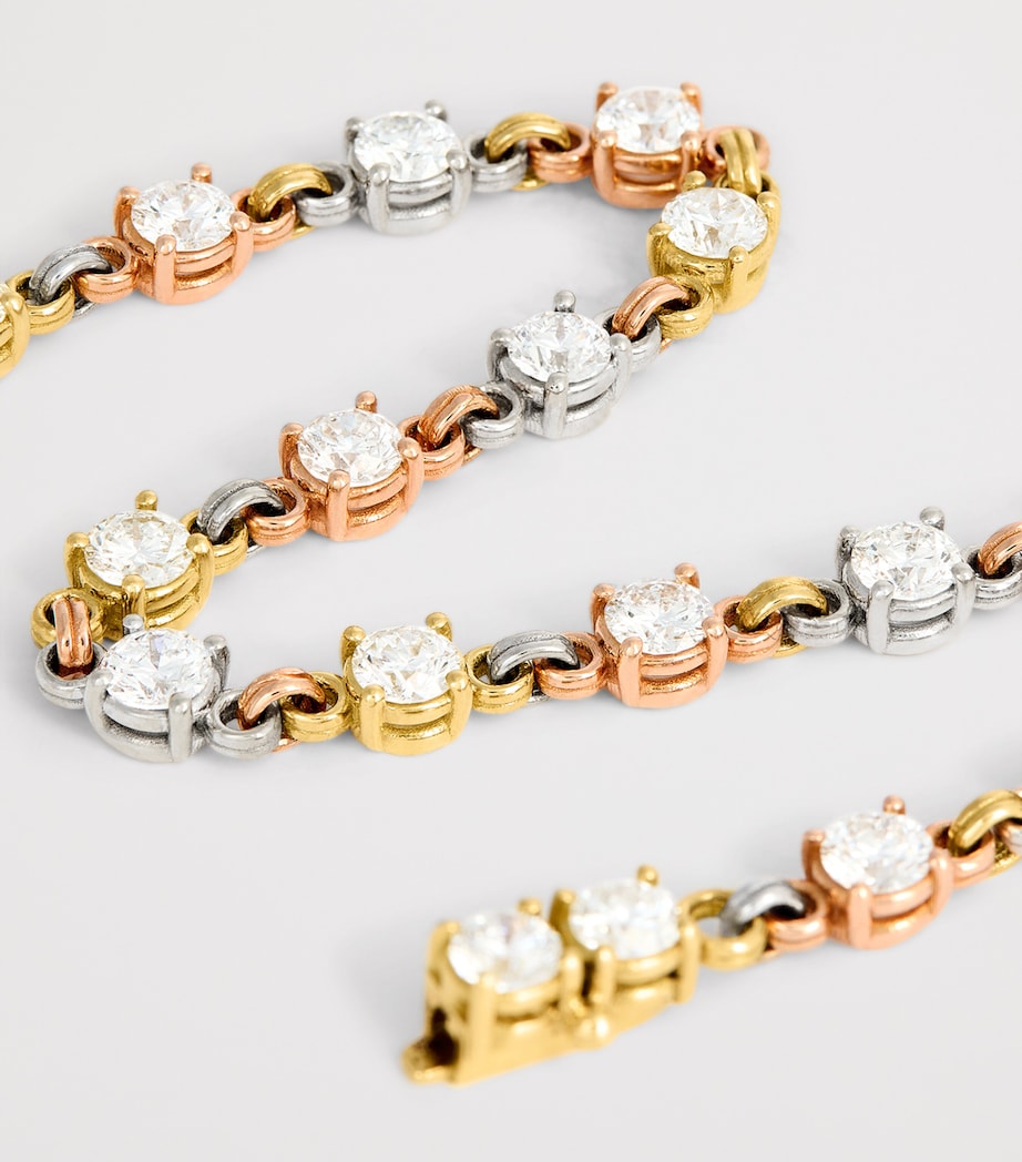 Mixed Gold and Diamond Aysa Bracelet MIXED GOLD Image 5