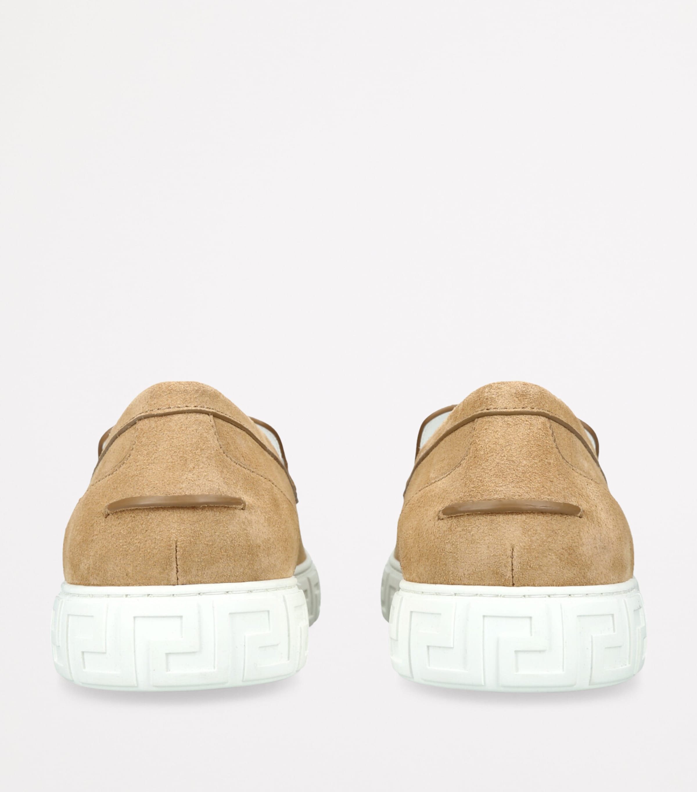 Suede Medusa Loafers BROWN Image 2