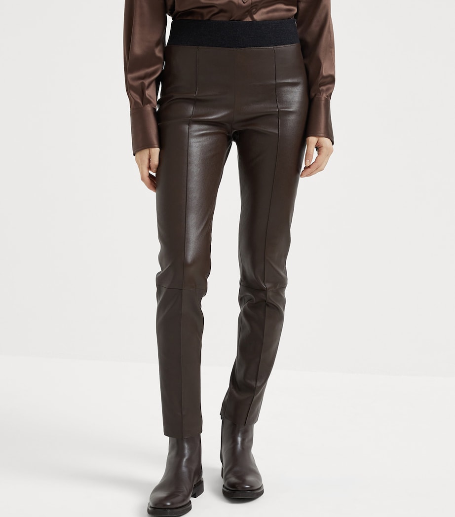 Leather Slim Leggings C9100 Image 2