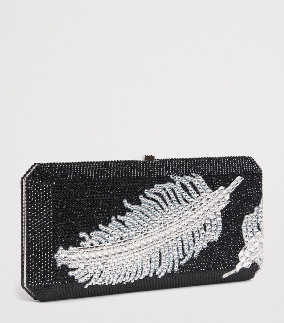 Crystal Plume Slim Rectangle Clutch Bag CLSMT CHAM LI SI MLT Image 3