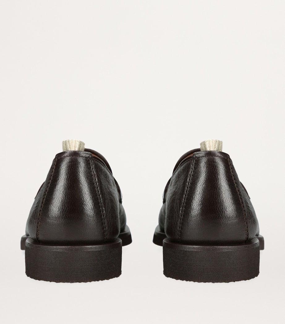 Leather Opera Flexi Loafers BROWN Image 2