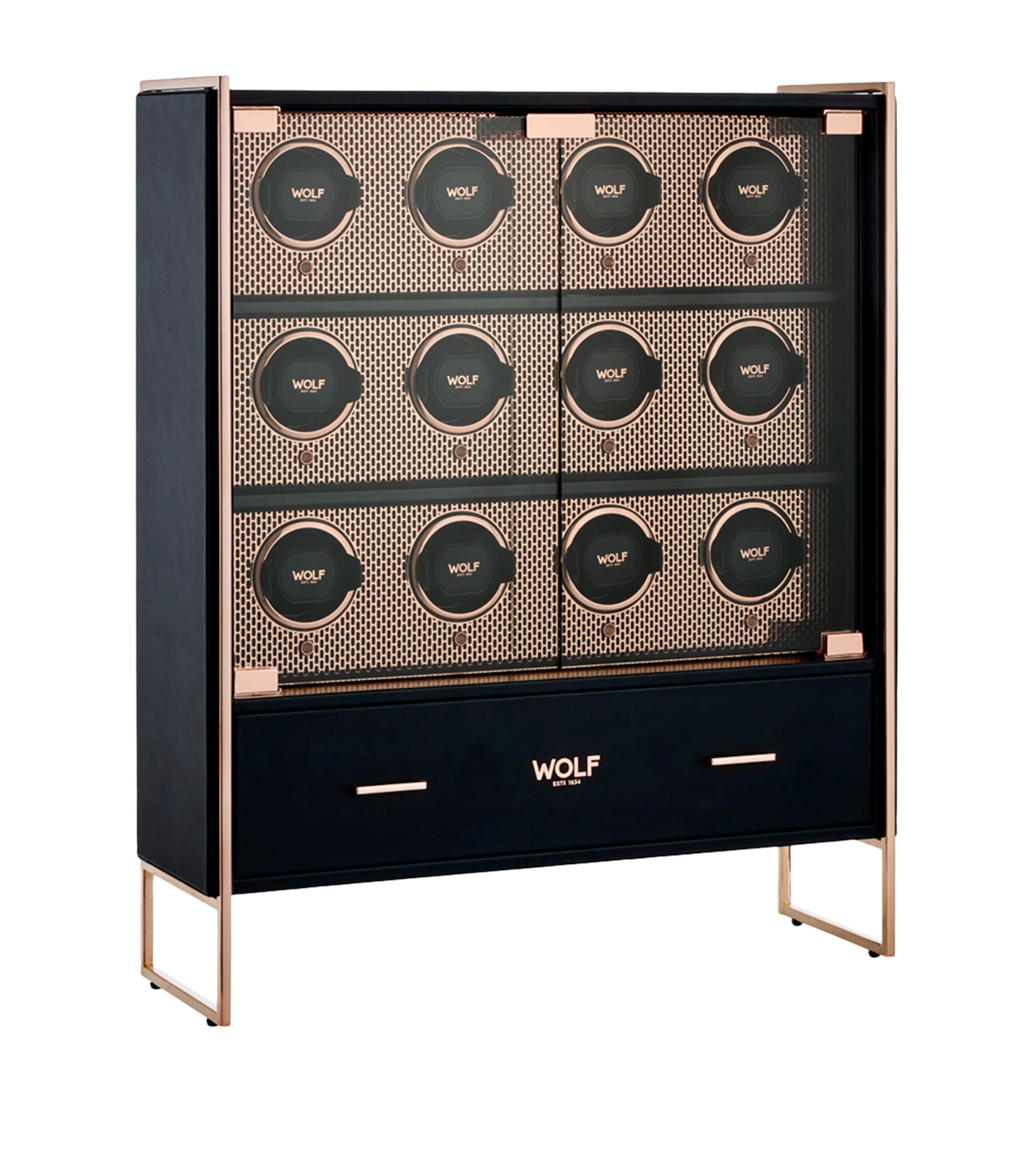 Axis 12-Piece Watch Winder Cabinet COPPER Image 2