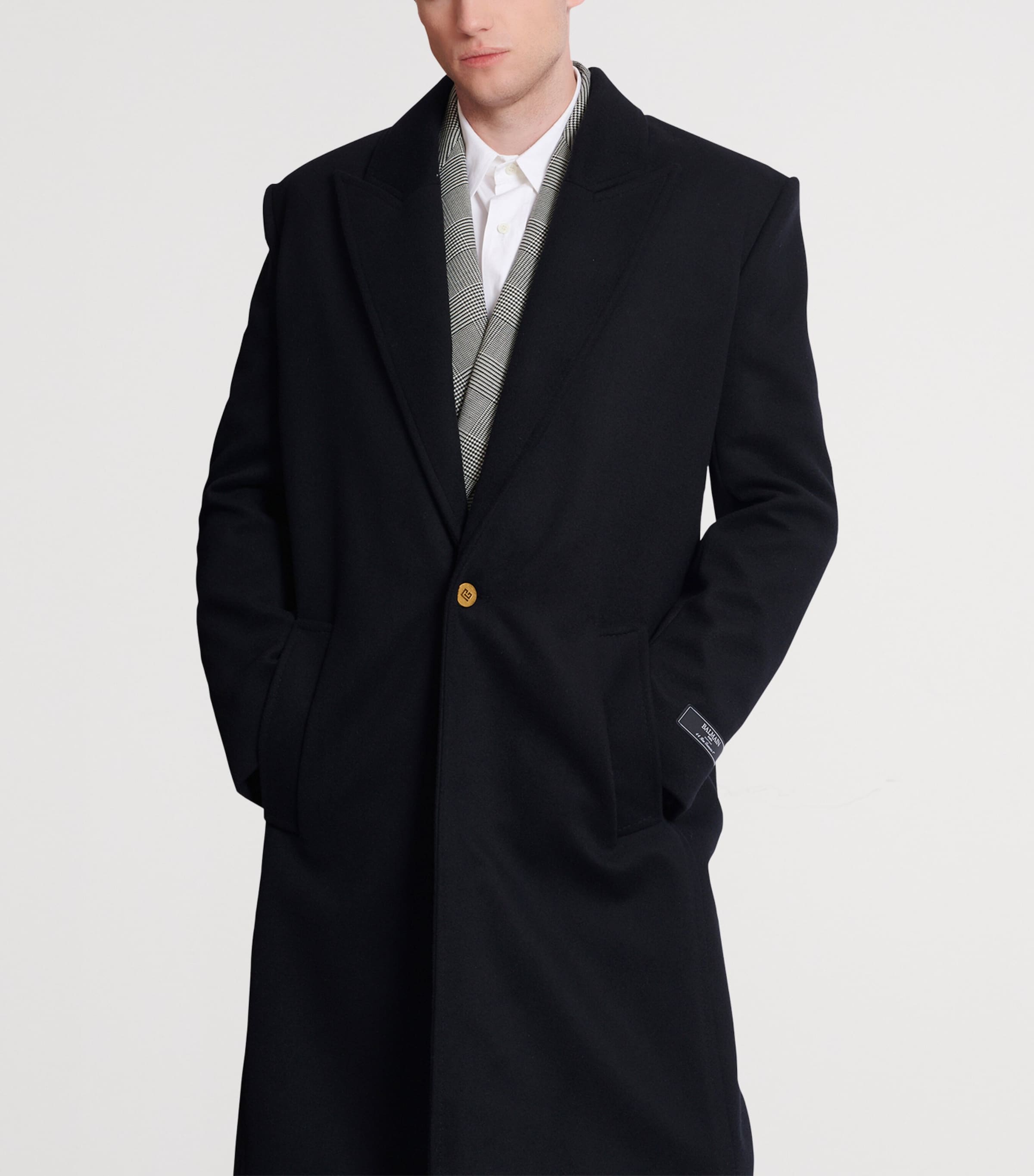 Wool-Cashmere Overcoat 0PA NOIR Image 5
